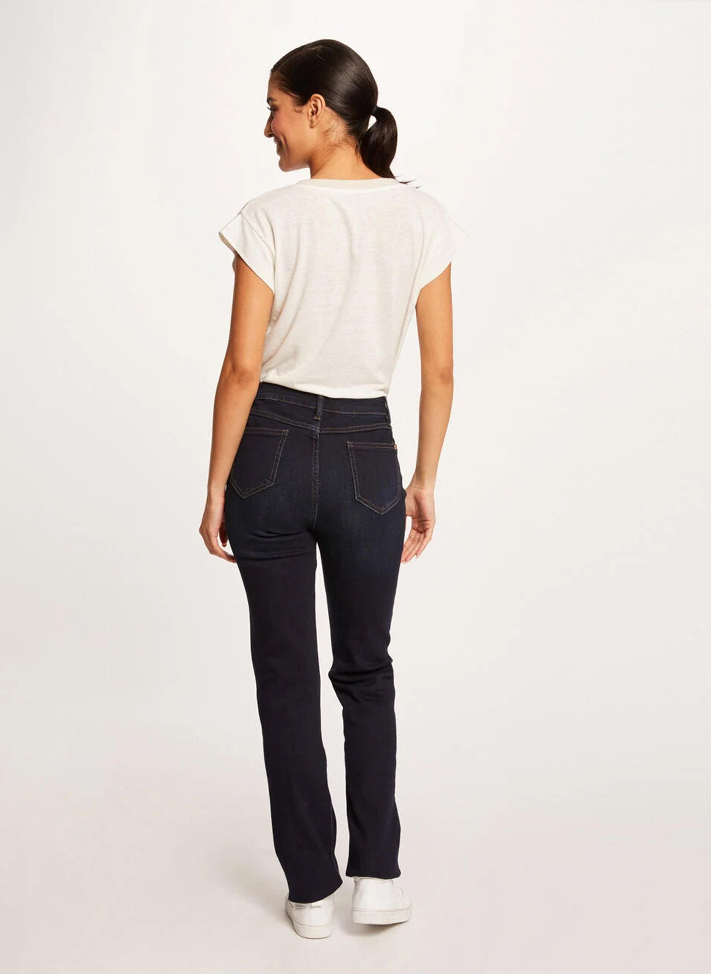 Flared Jeans aus Baumwolle MORGAN Blau