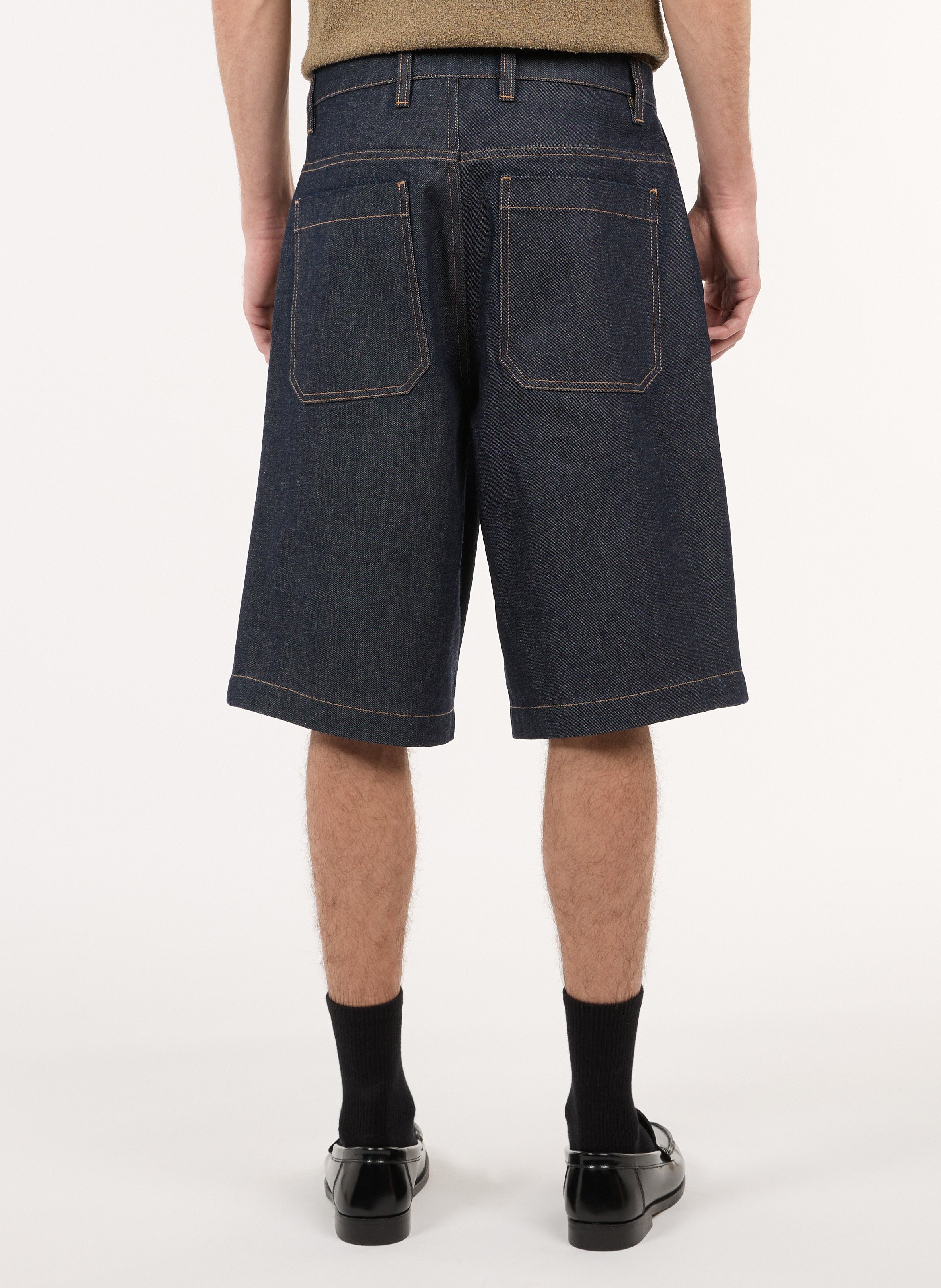 Baumwoll-Bermudas SAISON 1865 Blau