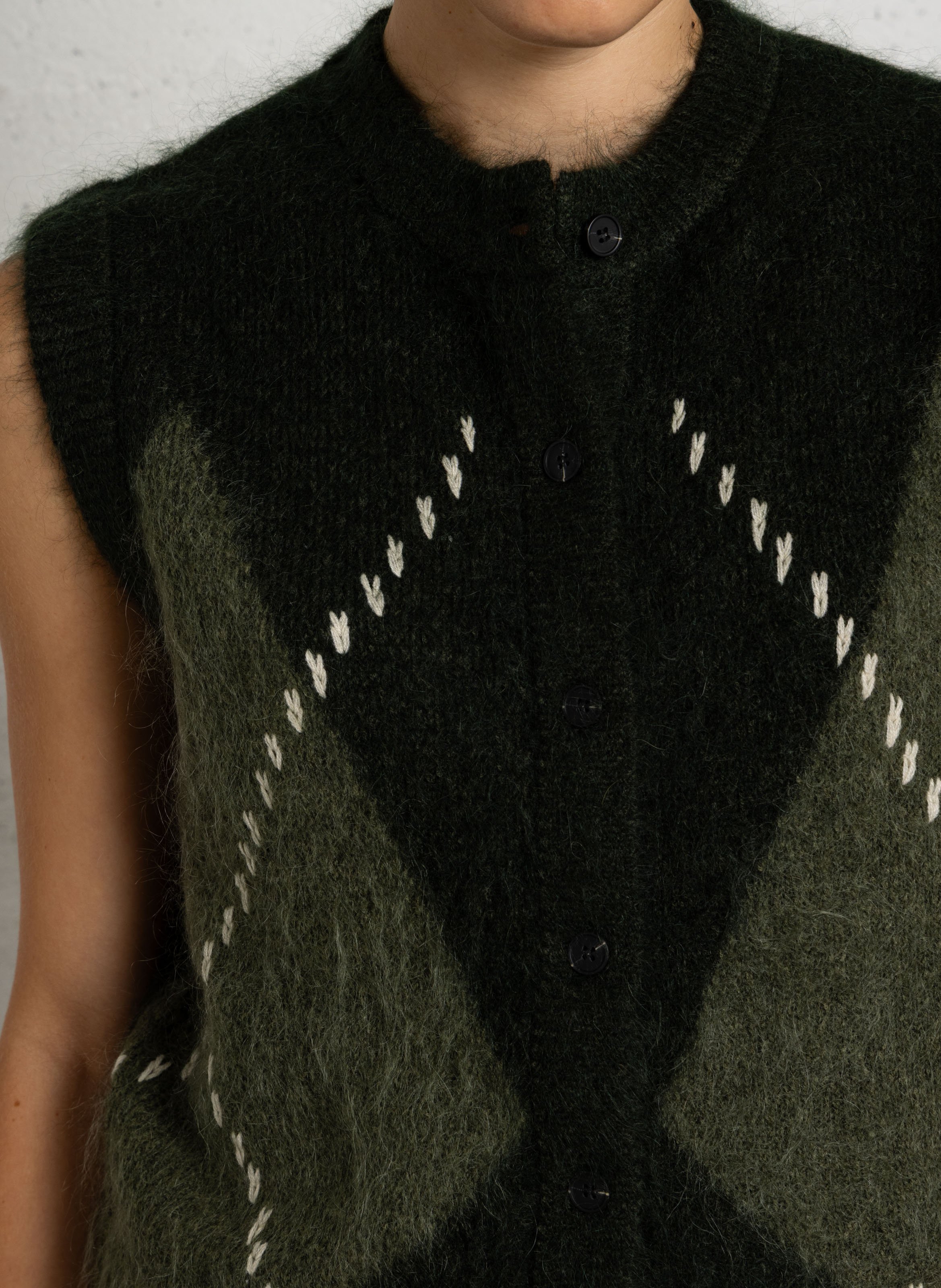 Gilet droit imprimé MAISON 123 Vert
