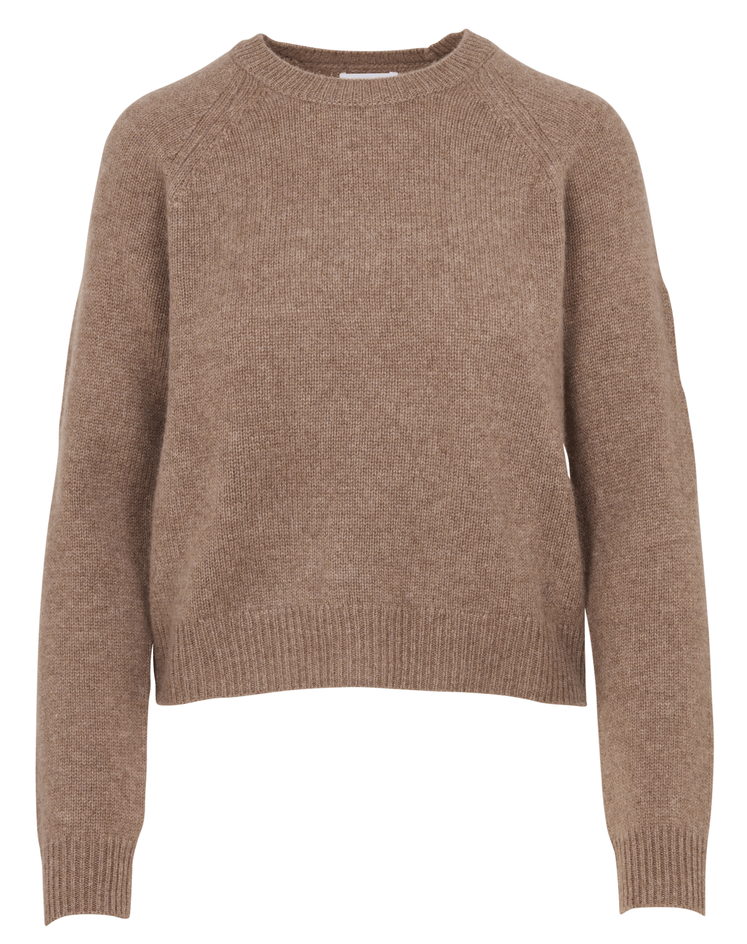 Gerader Rundhals-Pullover aus Kaschmir  Winter taupe