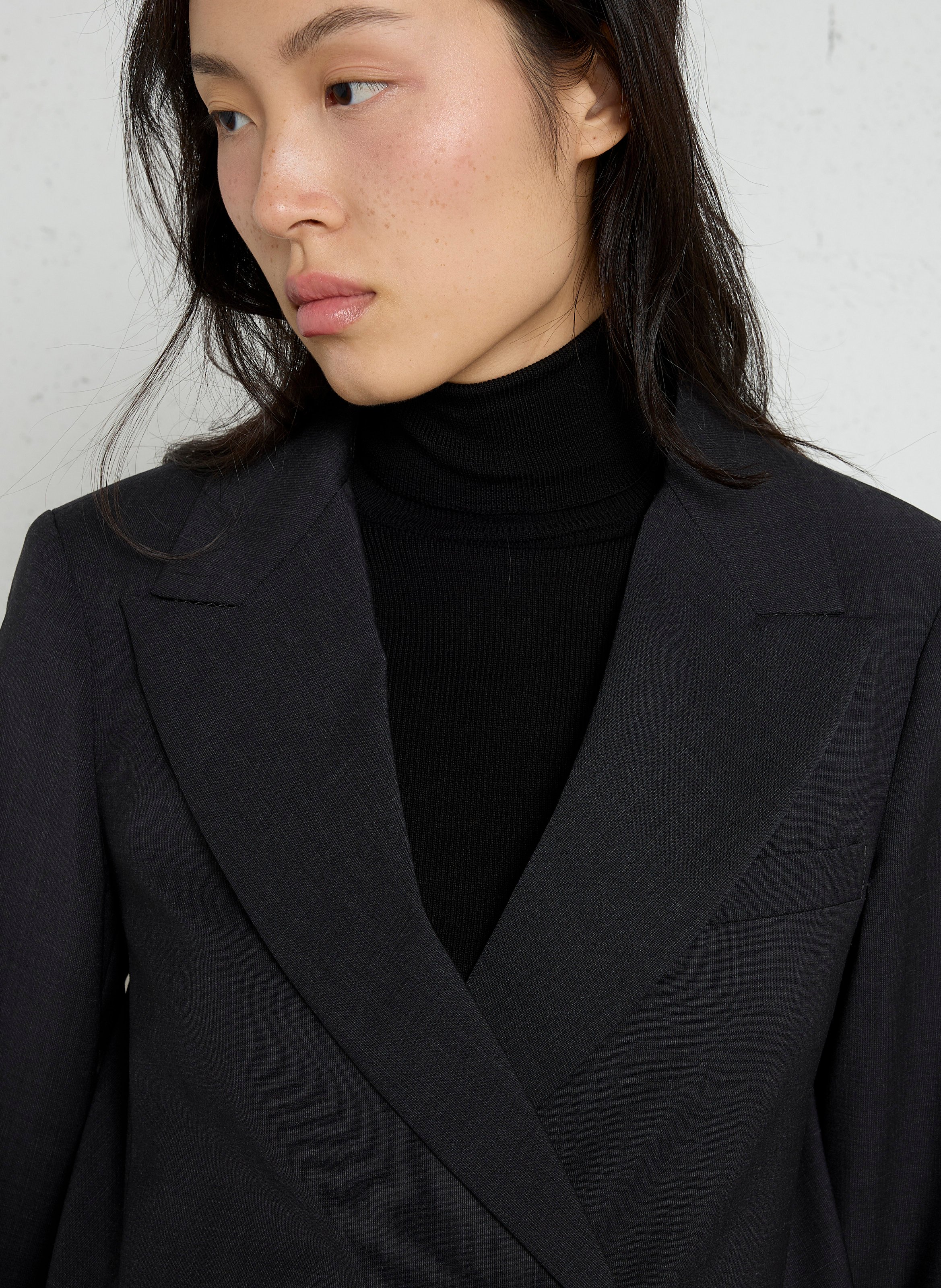 Veste blazer en laine mélangée MOMONI Gris