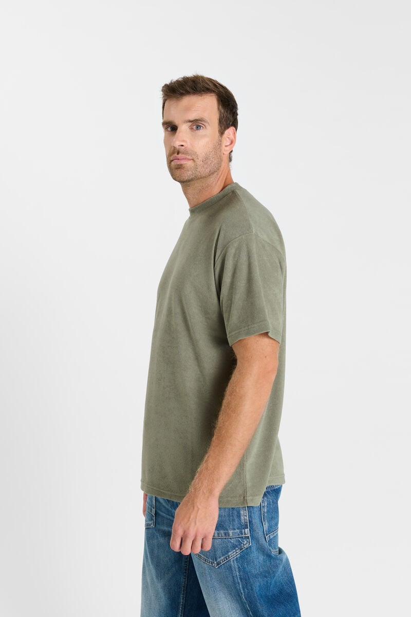 Round-neck T-shirt LE TEMPS DES CERISES Khaki