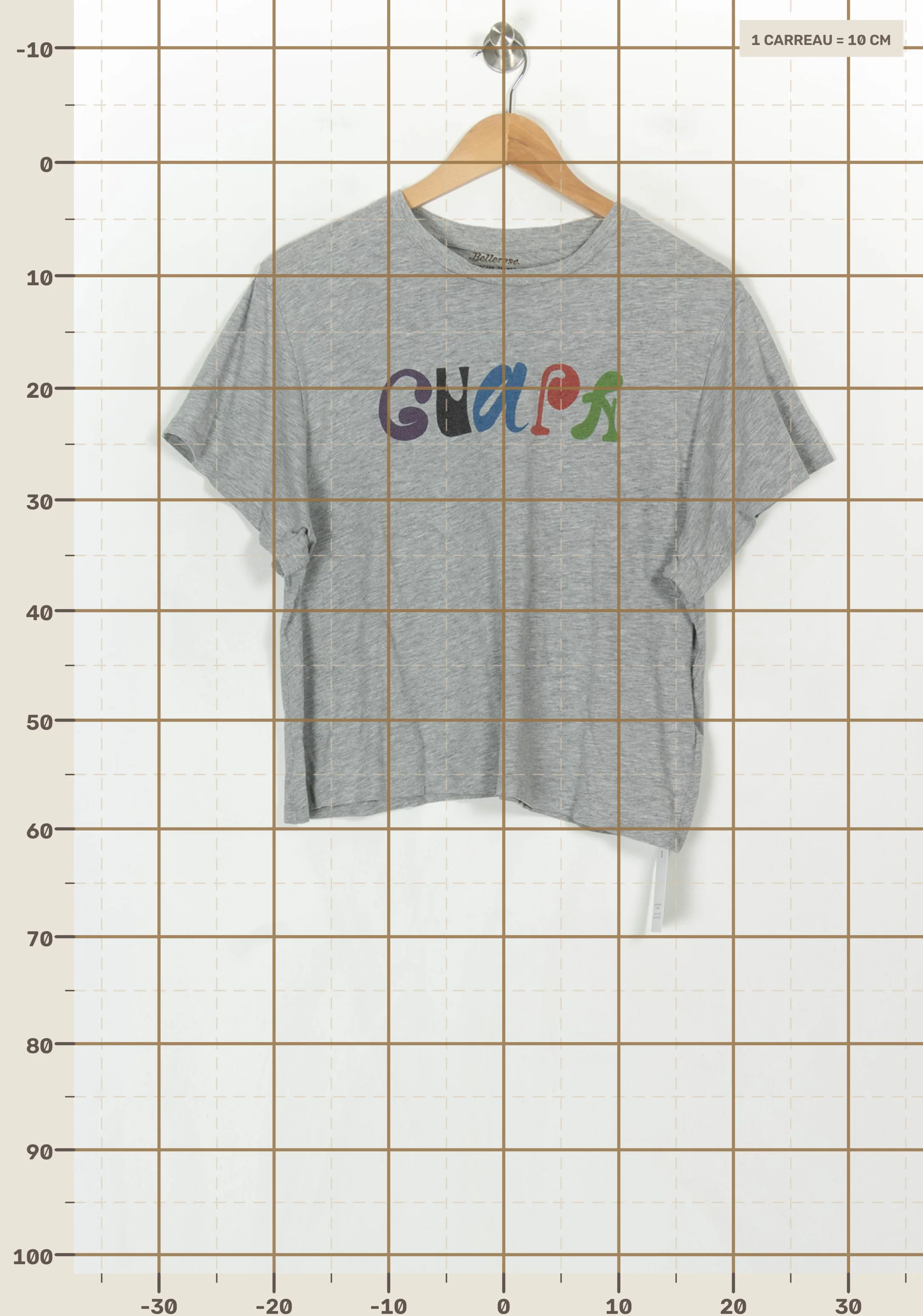 T-shirt BELLEROSE - Seconde Main Grey