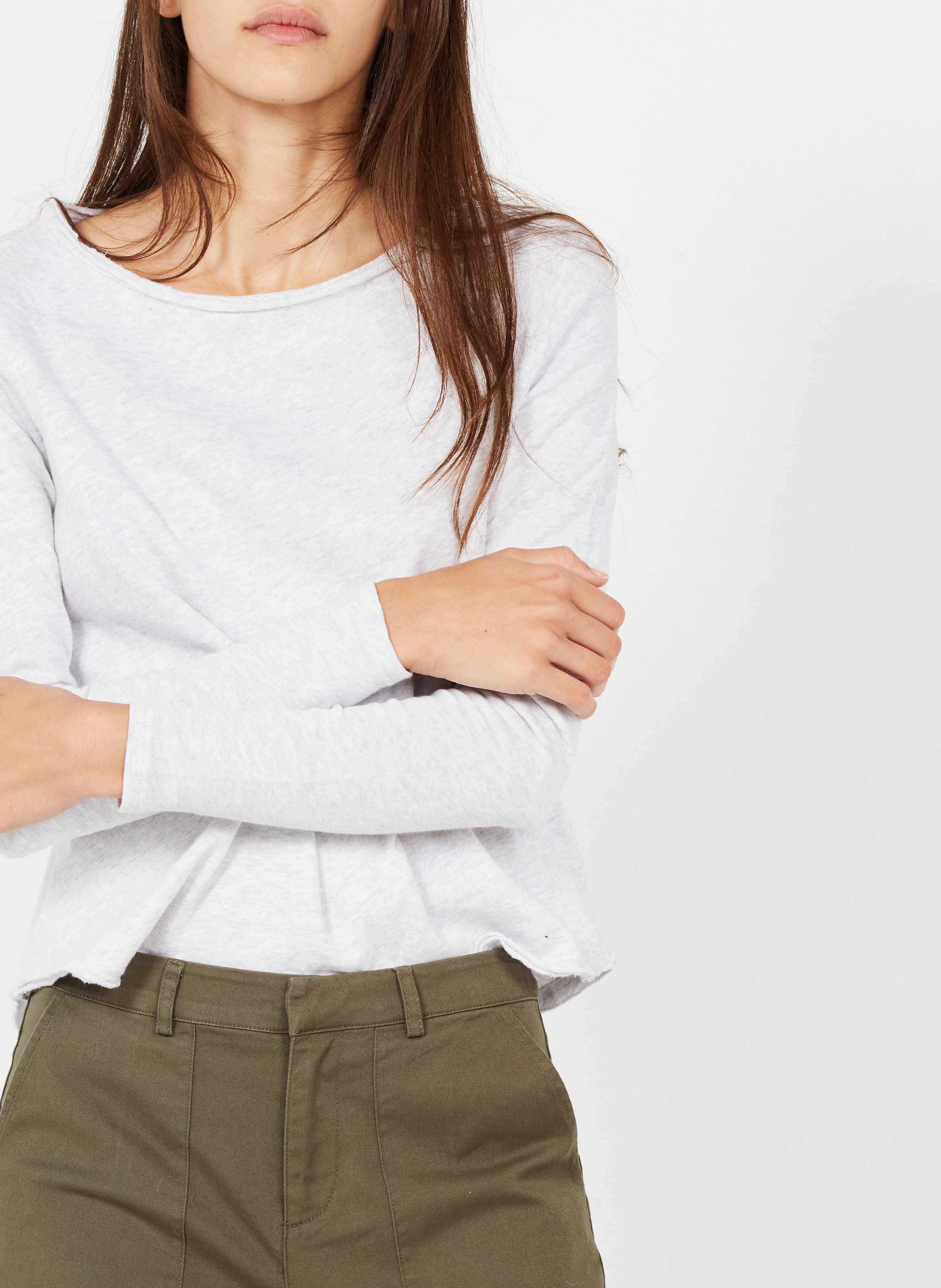 Boat-neck cotton T-shirt AMERICAN VINTAGE