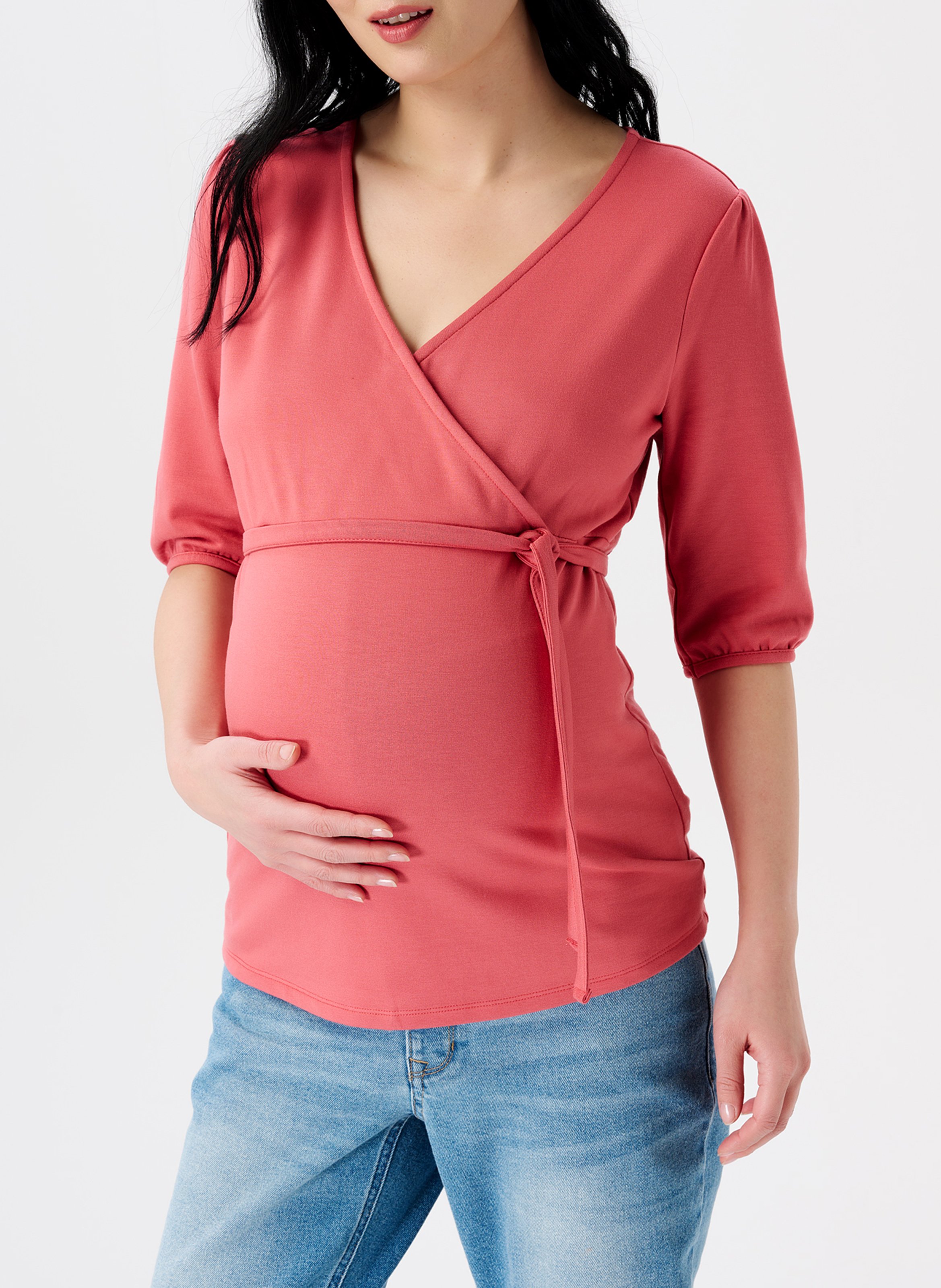 Maternity top with crossover neckline NOPPIES
