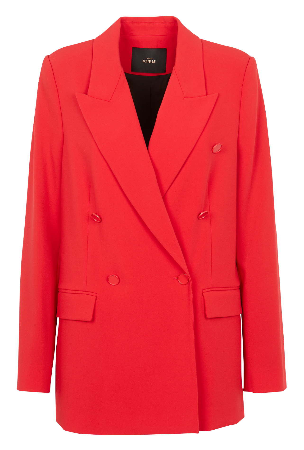 Straight tailored jacket TWINSET Red