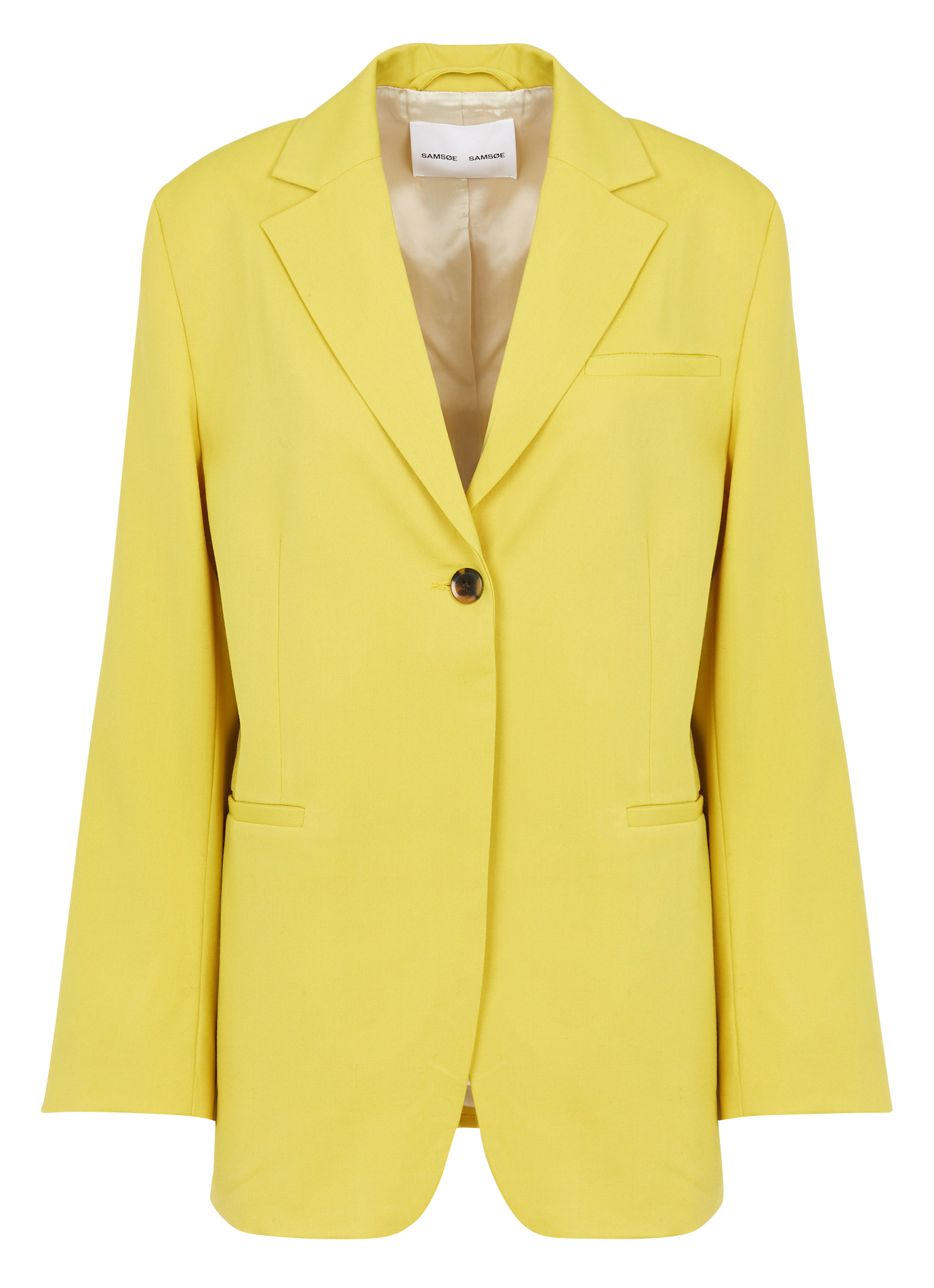 Blazer droit col tailleur SAMSOE SAMSOE Jaune