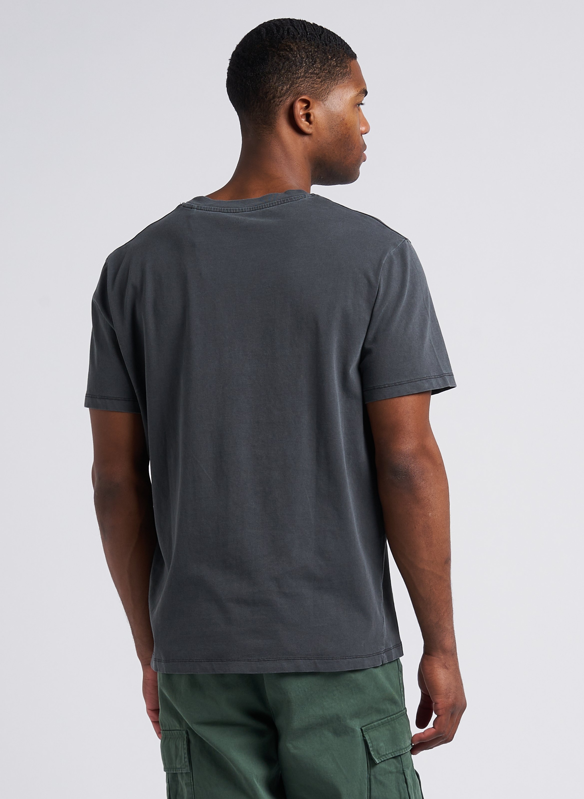 Recht, katoenen T-shirt met ronde hals PEPE JEANS Zwart