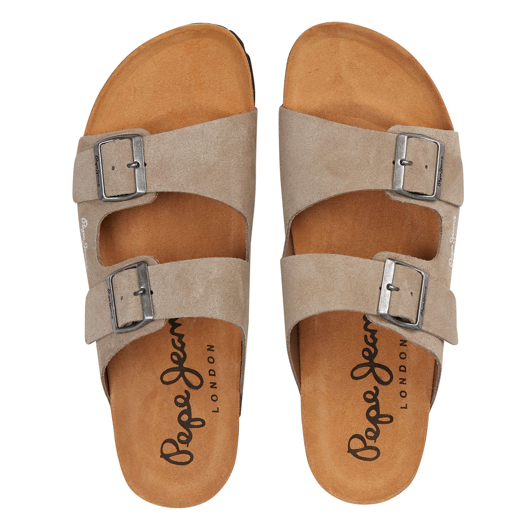 Suède slippers Beige