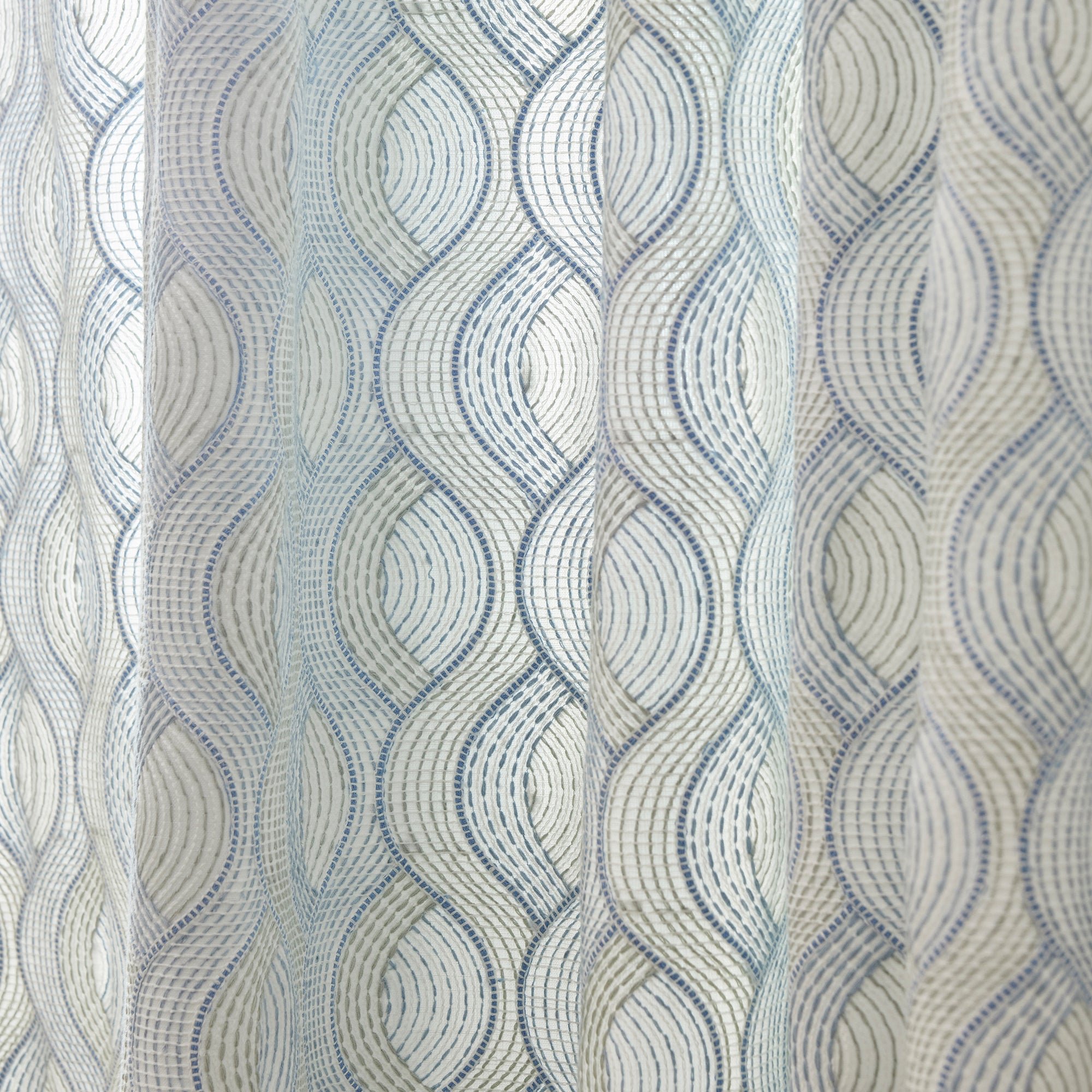 Curtain with loops MADURA Blue