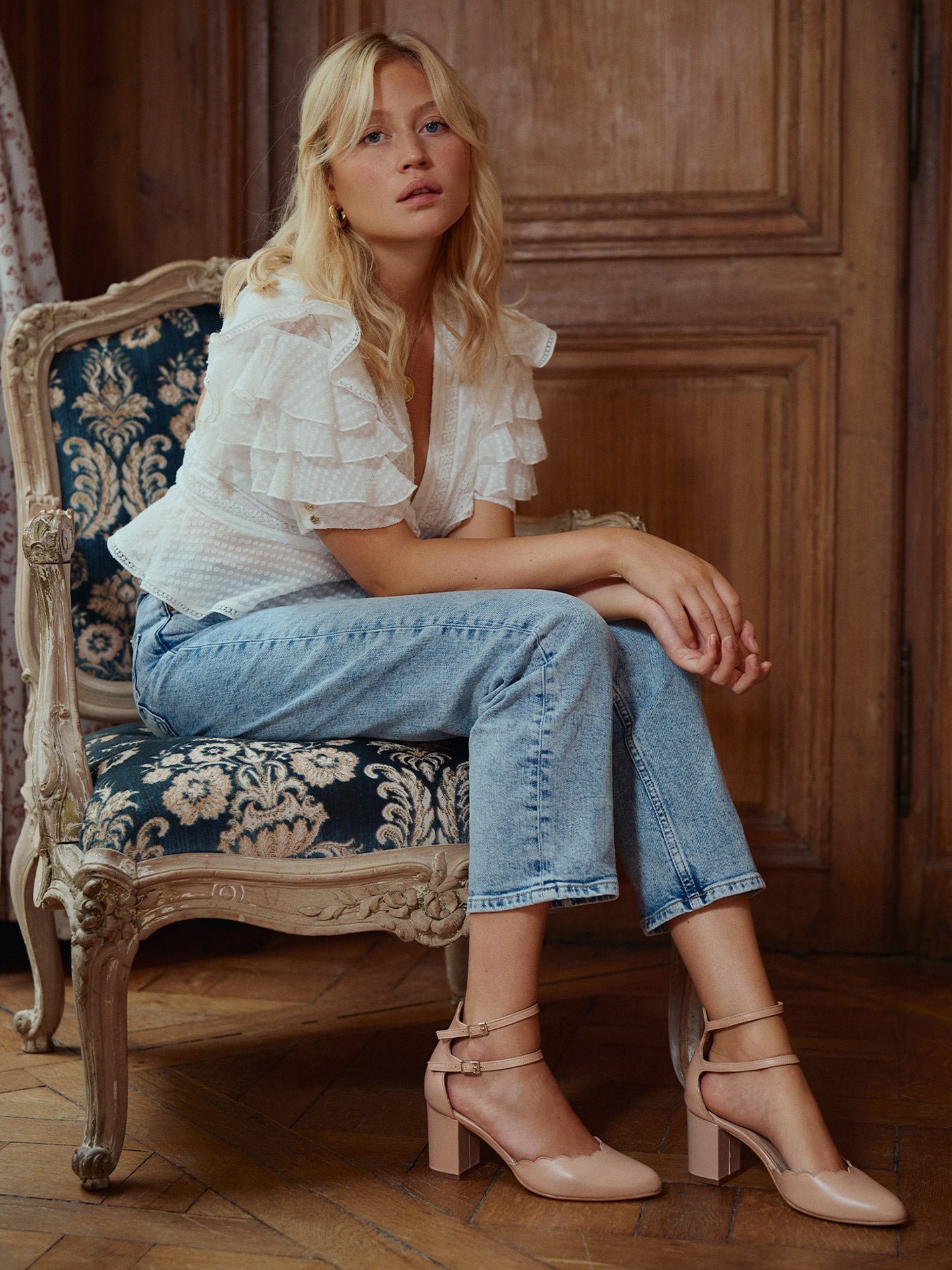 Babies in nappa leather with heels EMZI PARIS Pink