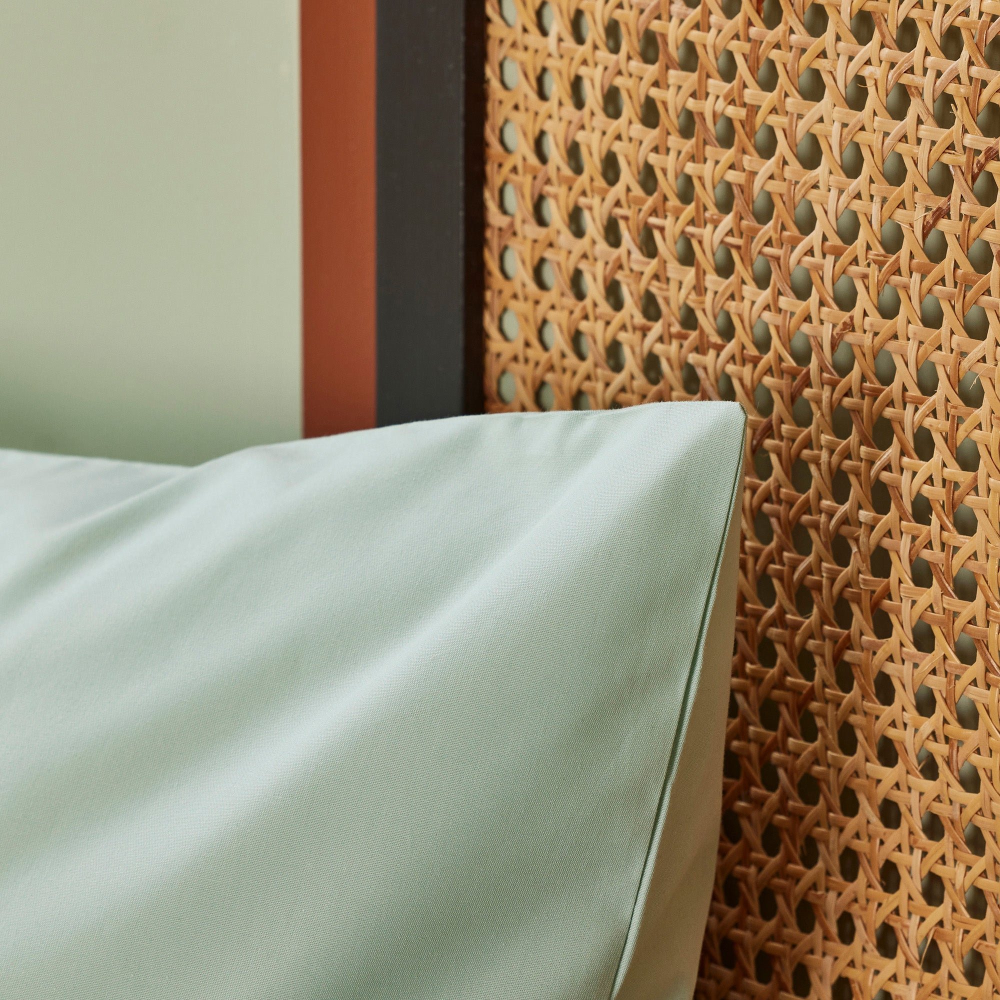 Set of 2 cotton pillowcases MADURA Green