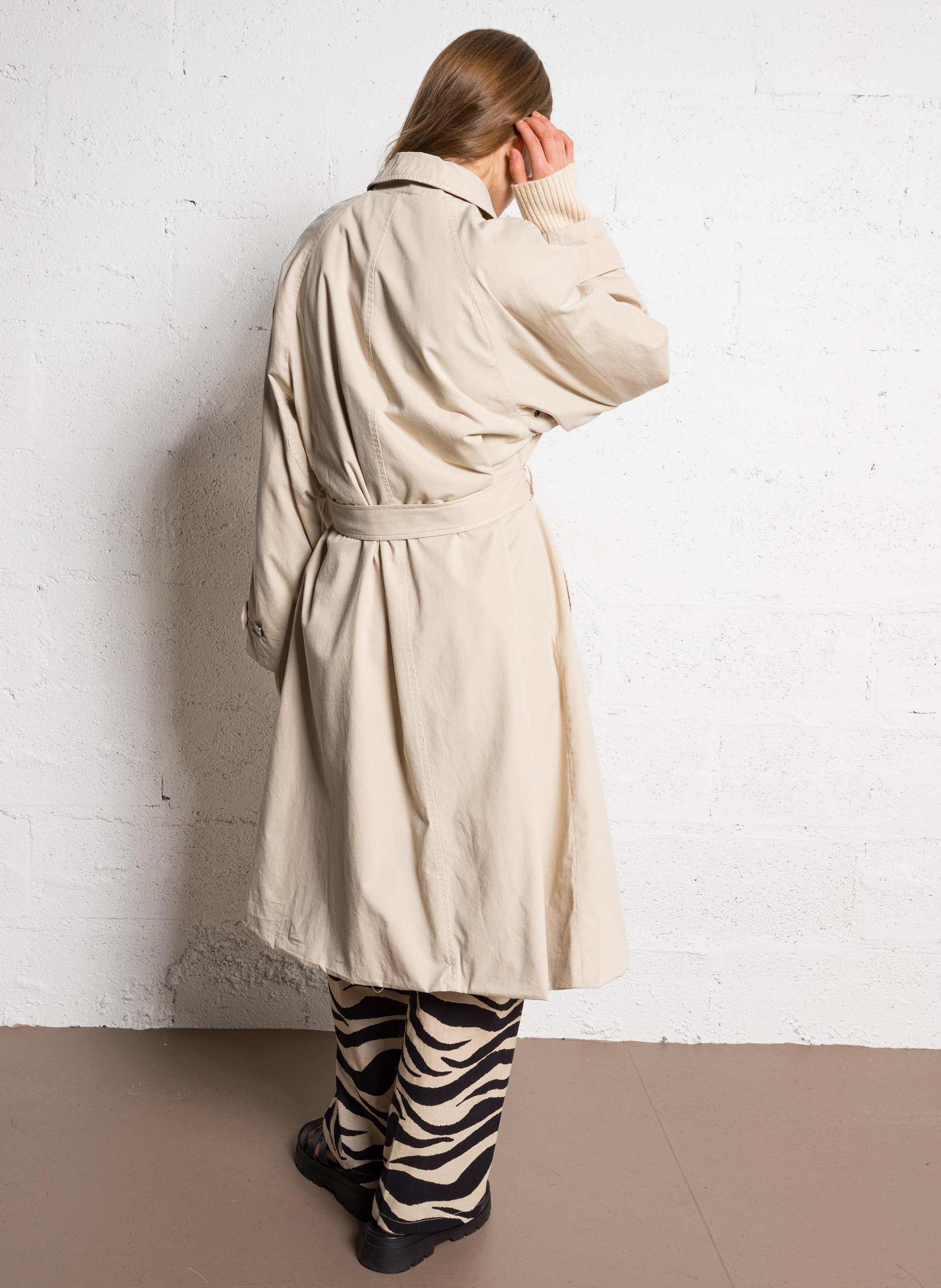 Oversized trenchcoat van katoen THE NEW SOCIETY Beige