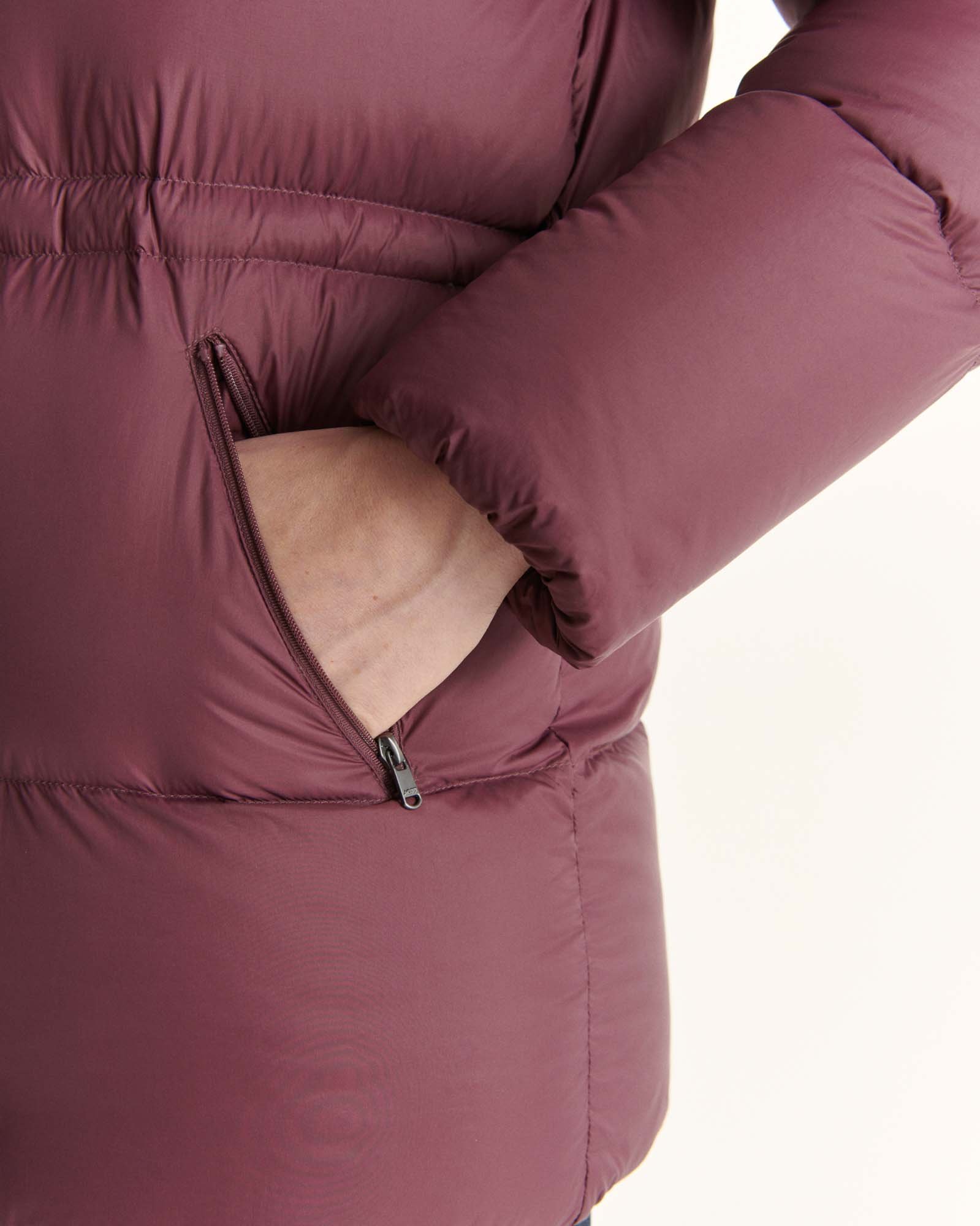 Luxury 2.0 Hooded Puffer Jacket for Extreme Cold JOTT Pink