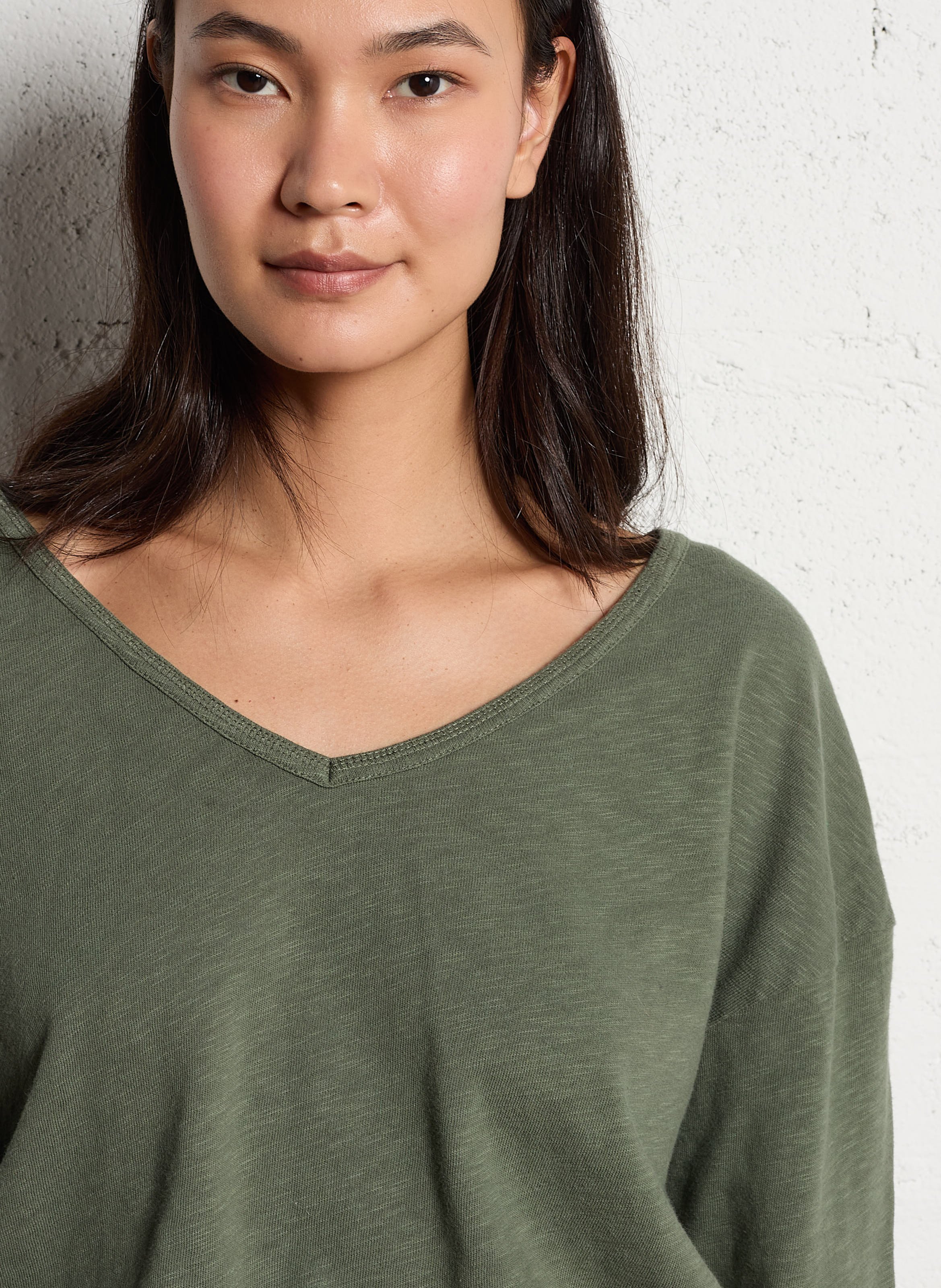 Jockoville long-sleeved cotton T-shirt AMERICAN VINTAGE Green