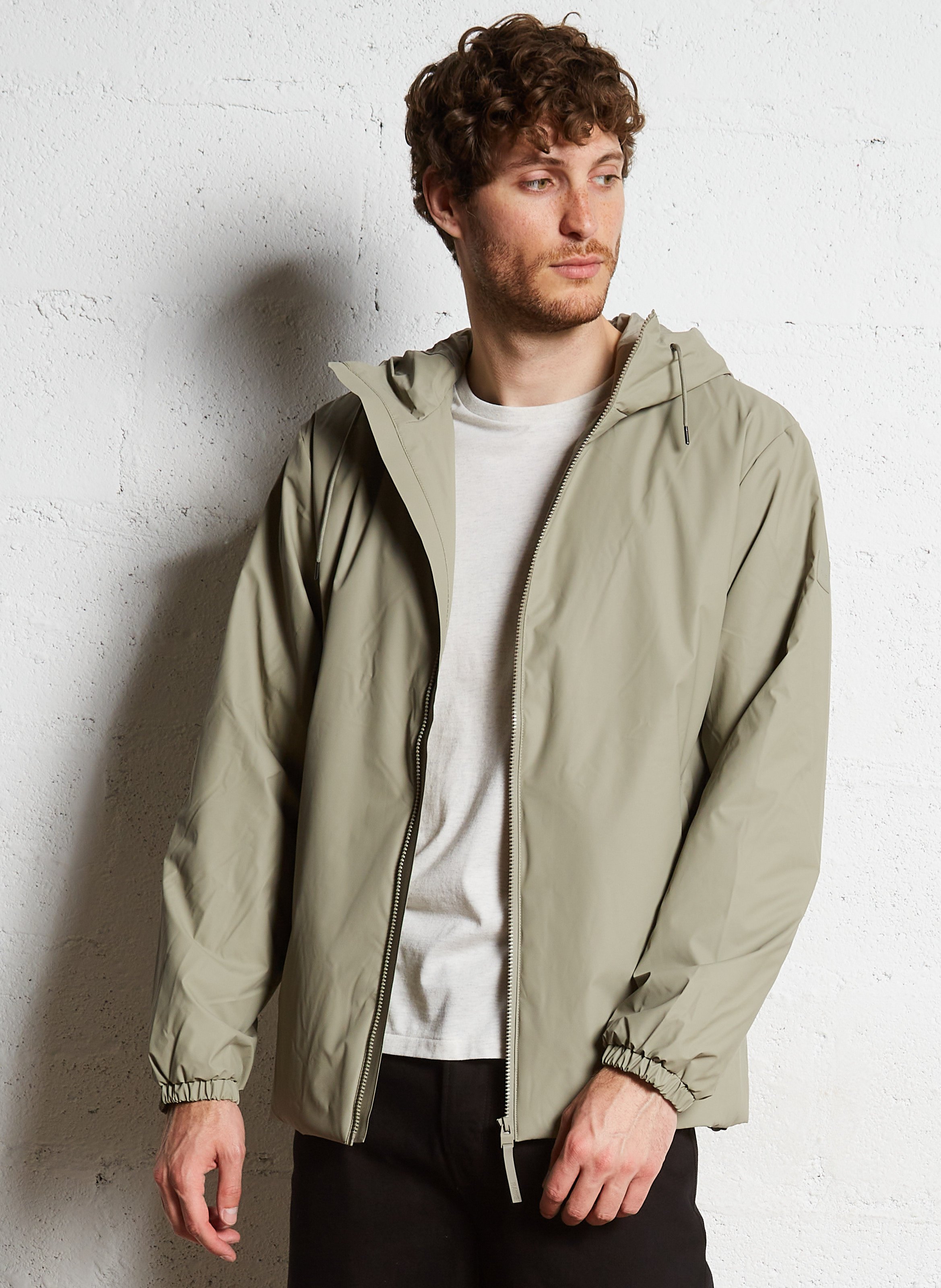 Imperméable droit col montant à capuche RAINS