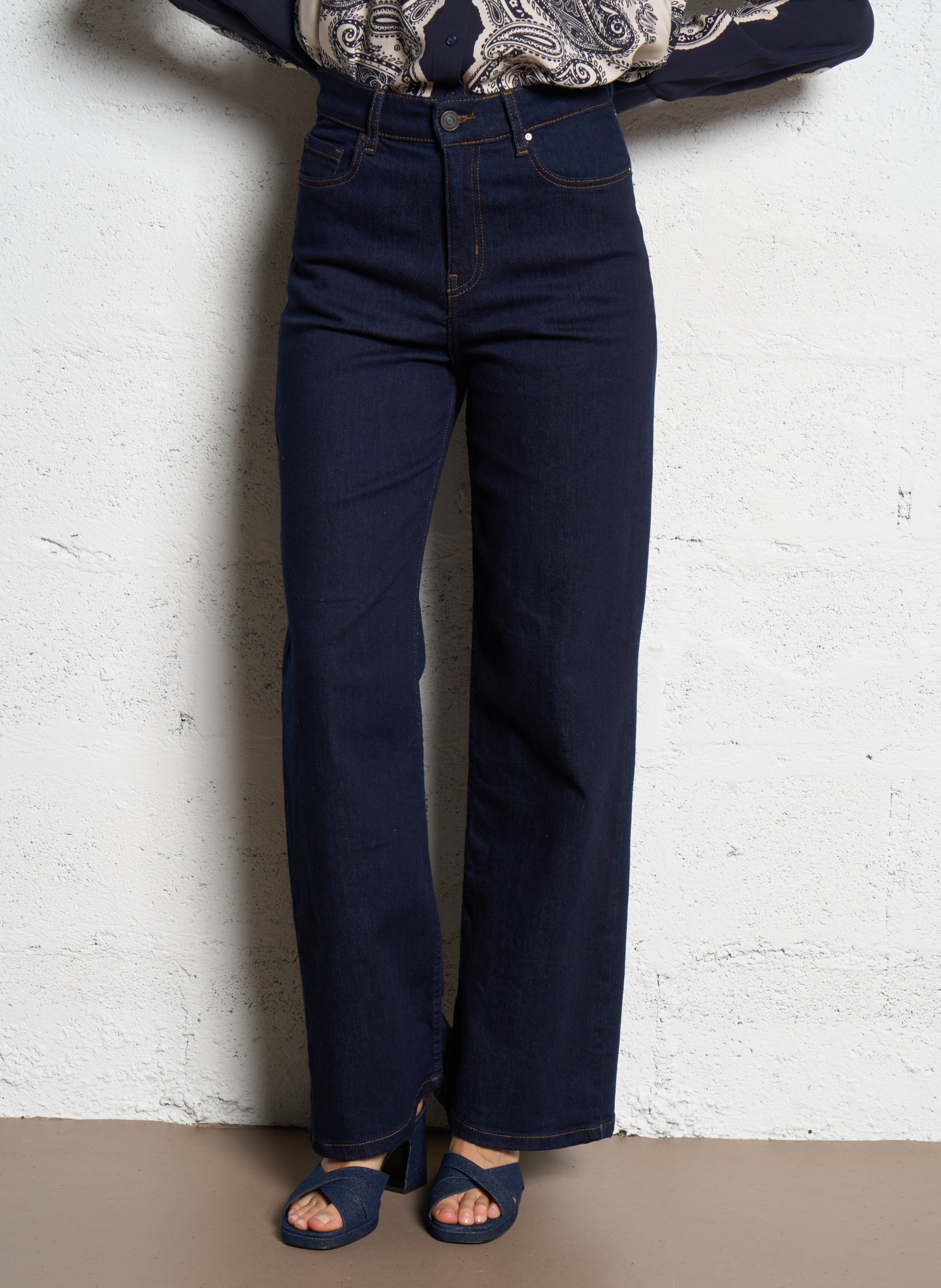 Jean large en coton mélangé SUD EXPRESS Bleu