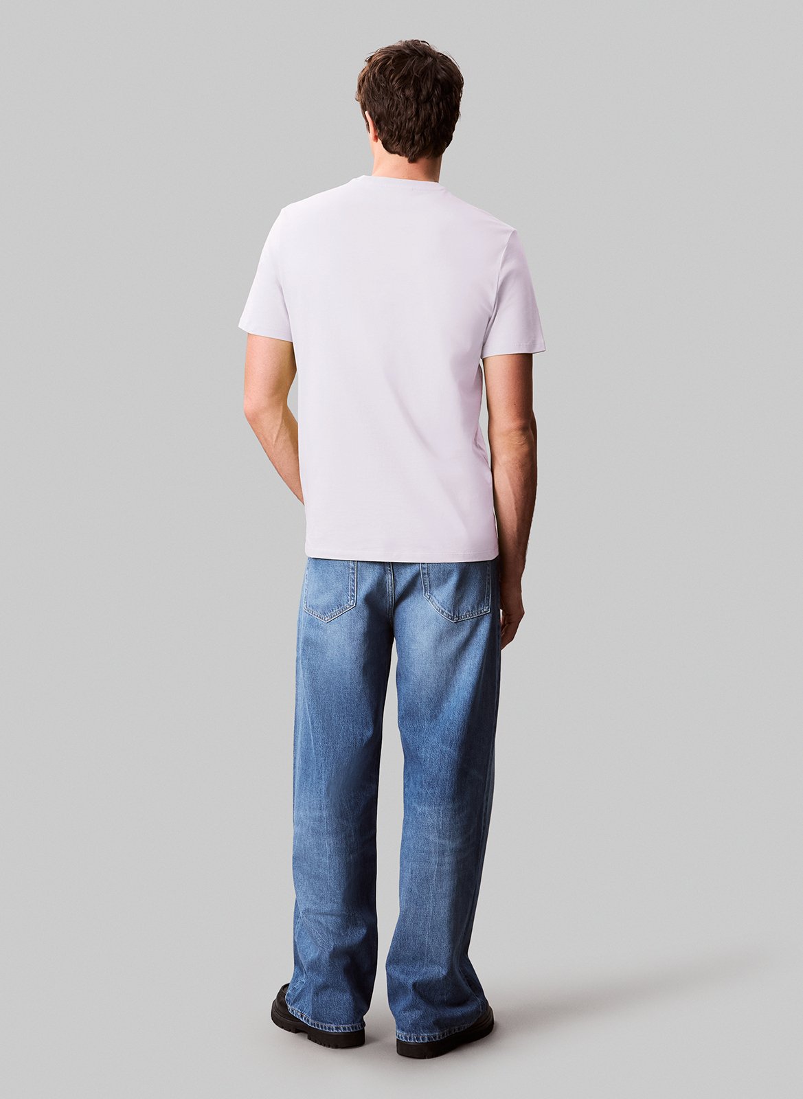 Gerade geschnittenes T-Shirt aus Baumwolle CALVIN KLEIN Weiss