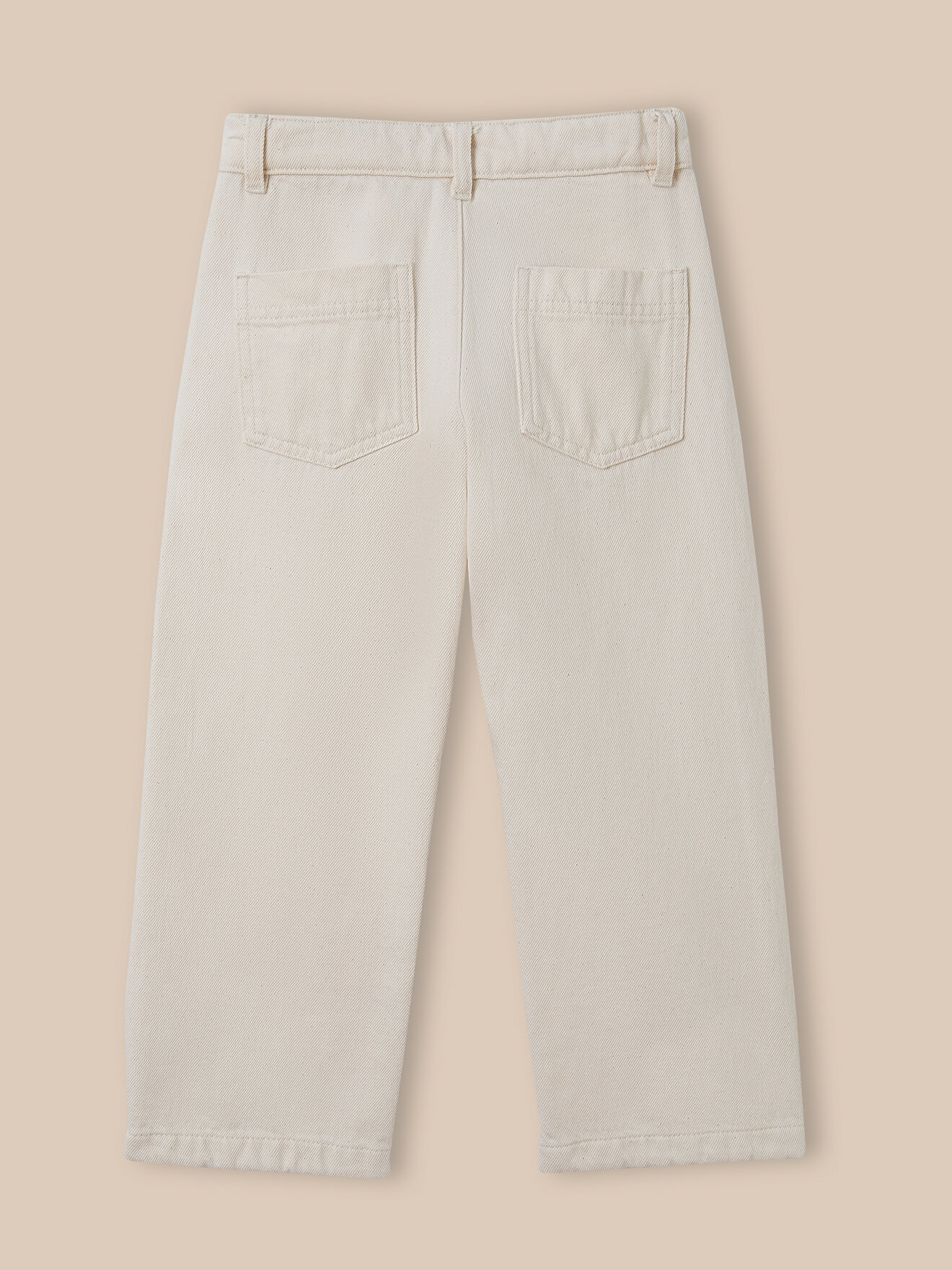 Straight-leg denim pants CYRILLUS White