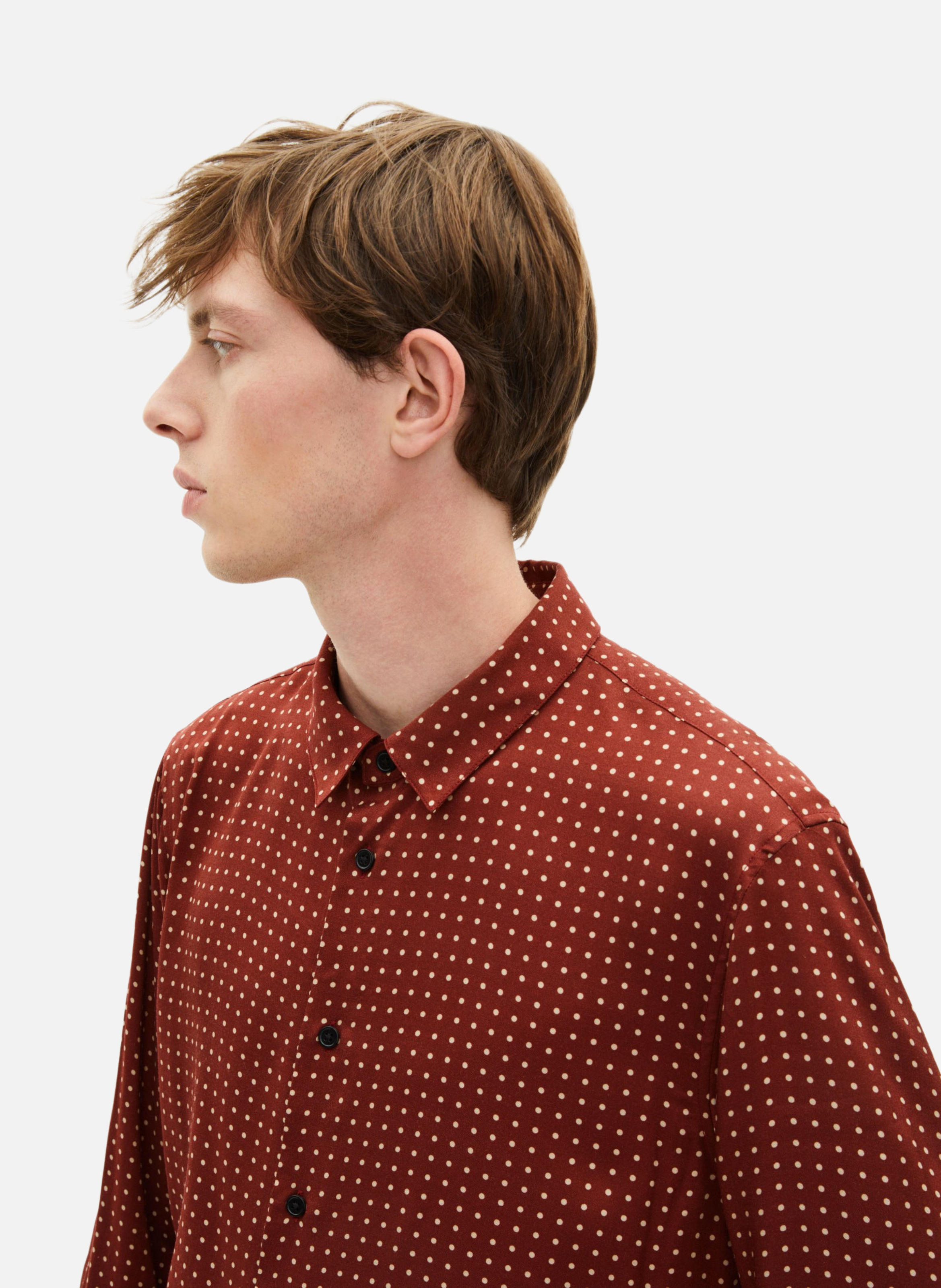 Polka dot shirt THE KOOPLES Red