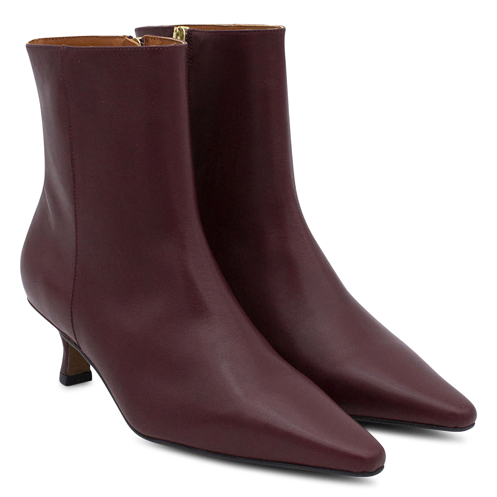 Bianca leather ankle boots ANGEL ALARCON Red