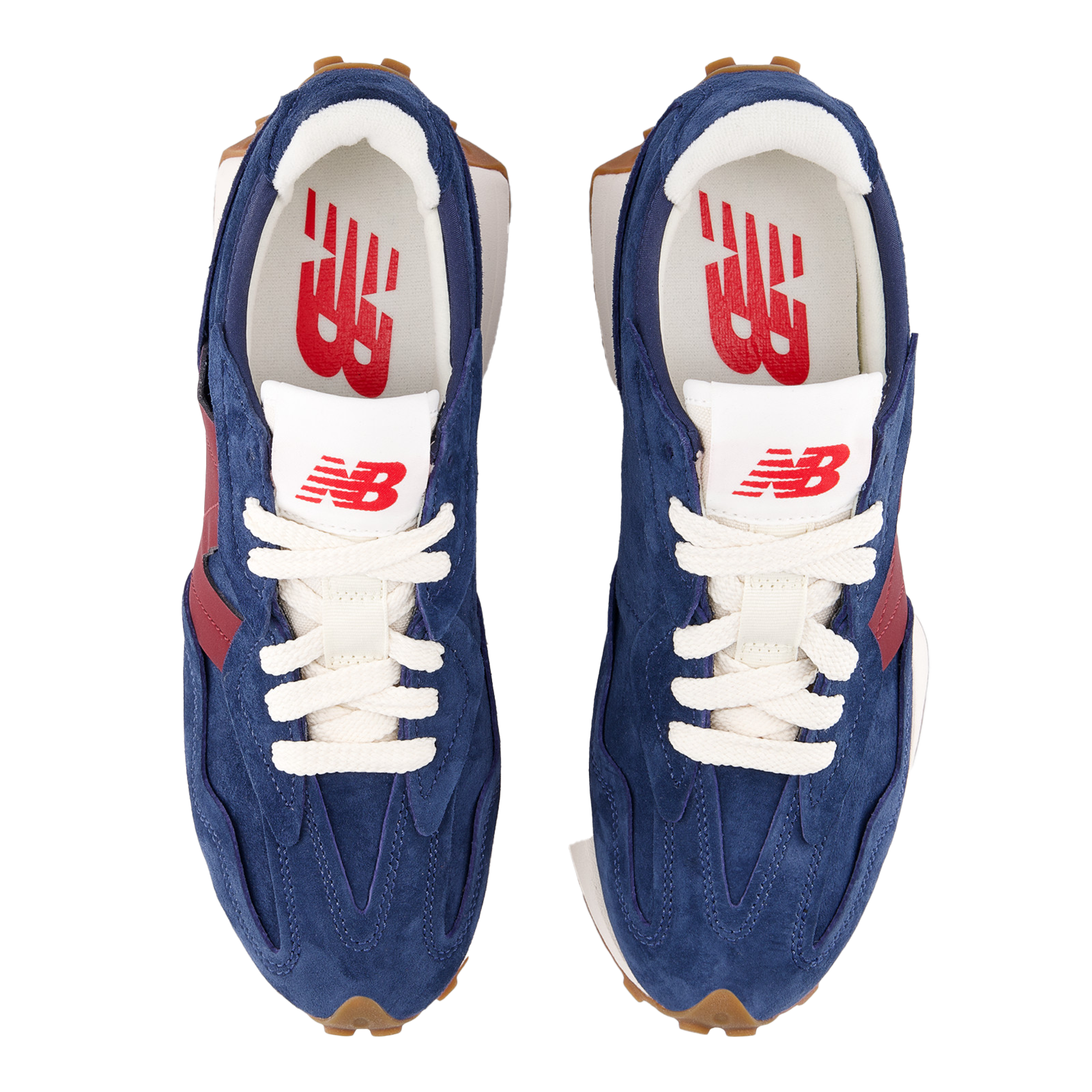 Suede leather low-top sneakers NEW BALANCE Blue