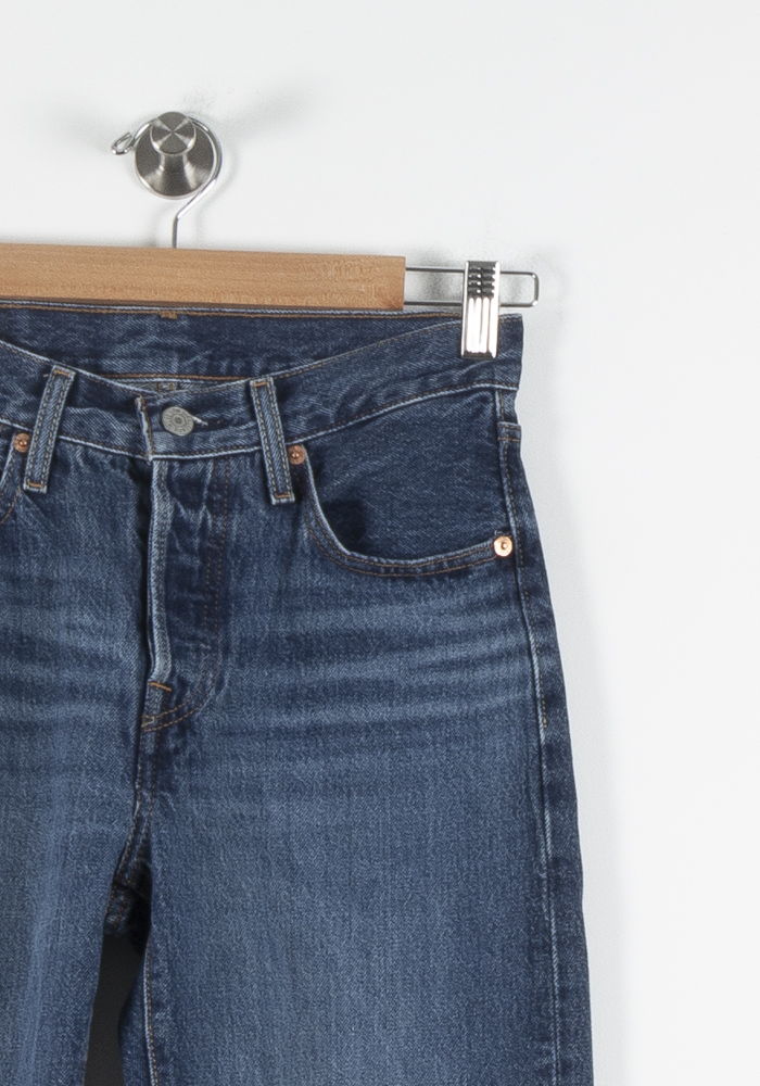 Cropped slim jeans with studs LEVI'S - Seconde main Blue