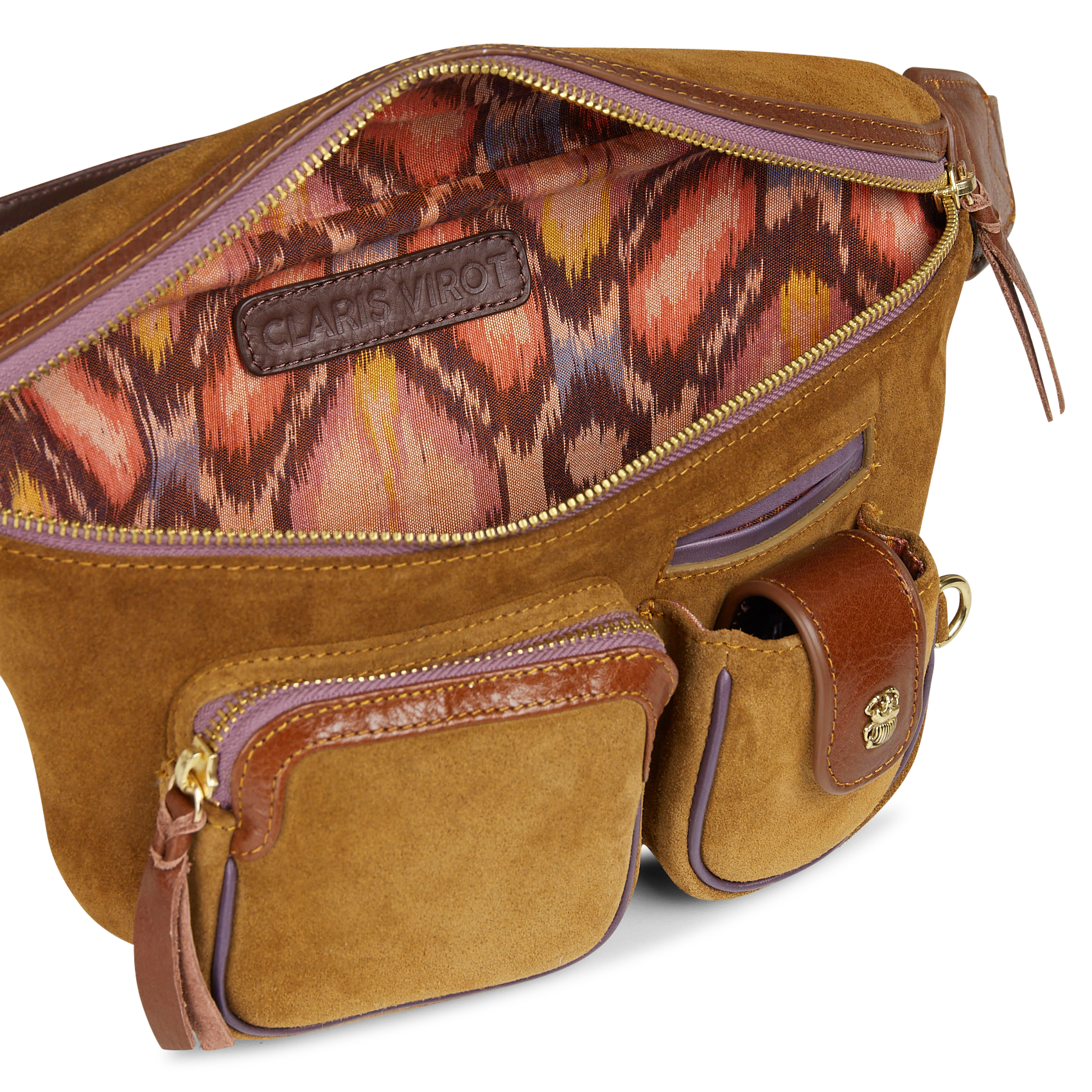 Gürteltasche aus Leder CLARIS VIROT Braun