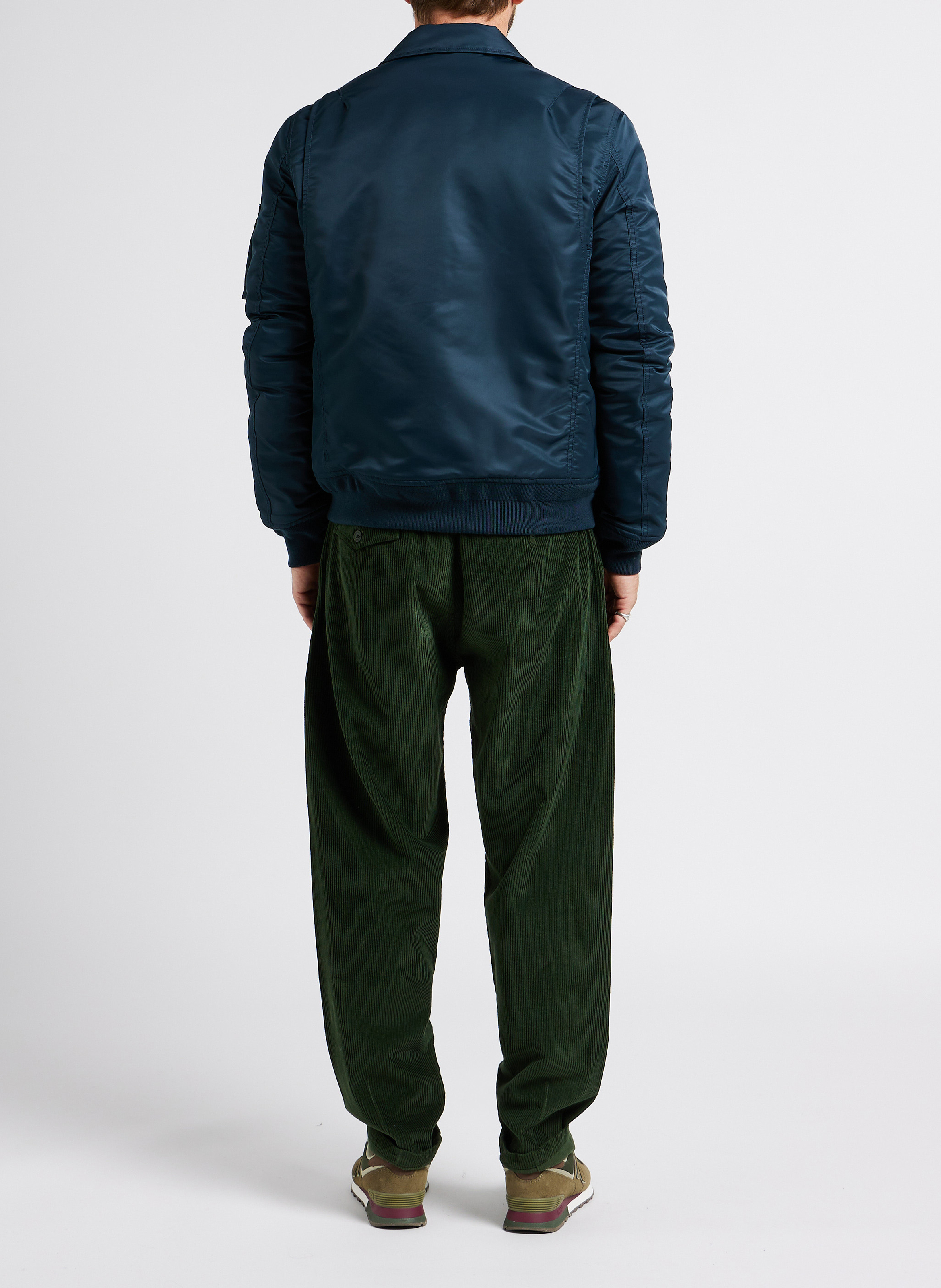 Jacket with classic collar SCHOTT Blue