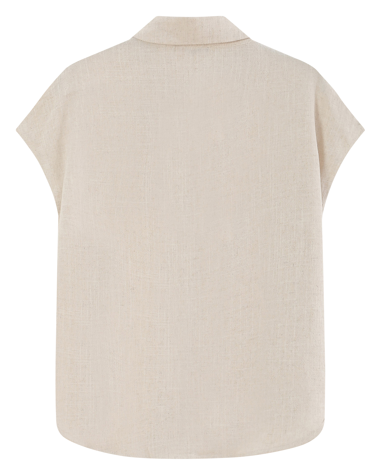 Chemise manches courtes unie GRACE ET MILA Beige