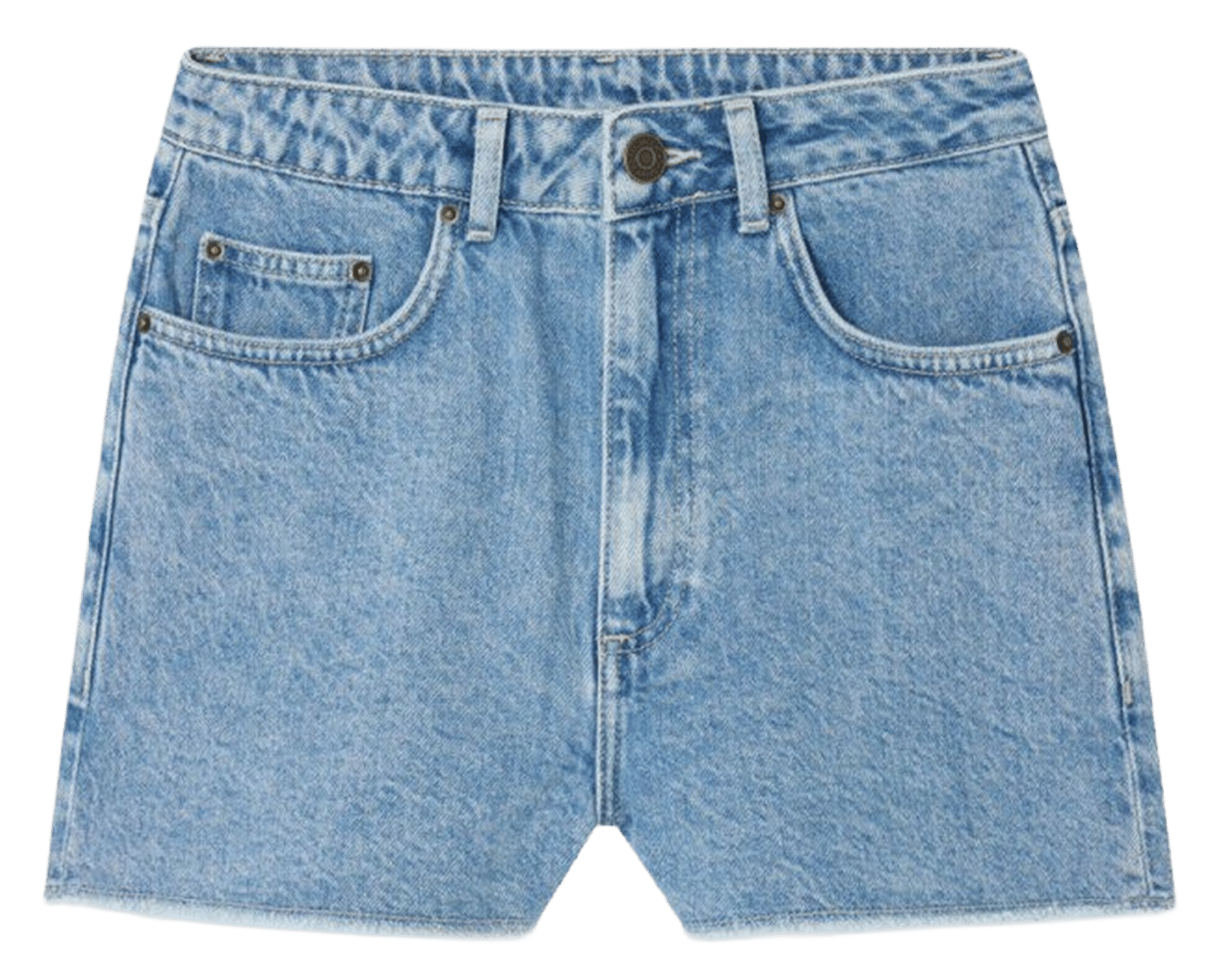 Straight cotton and recycled cotton shorts AMERICAN VINTAGE Blue