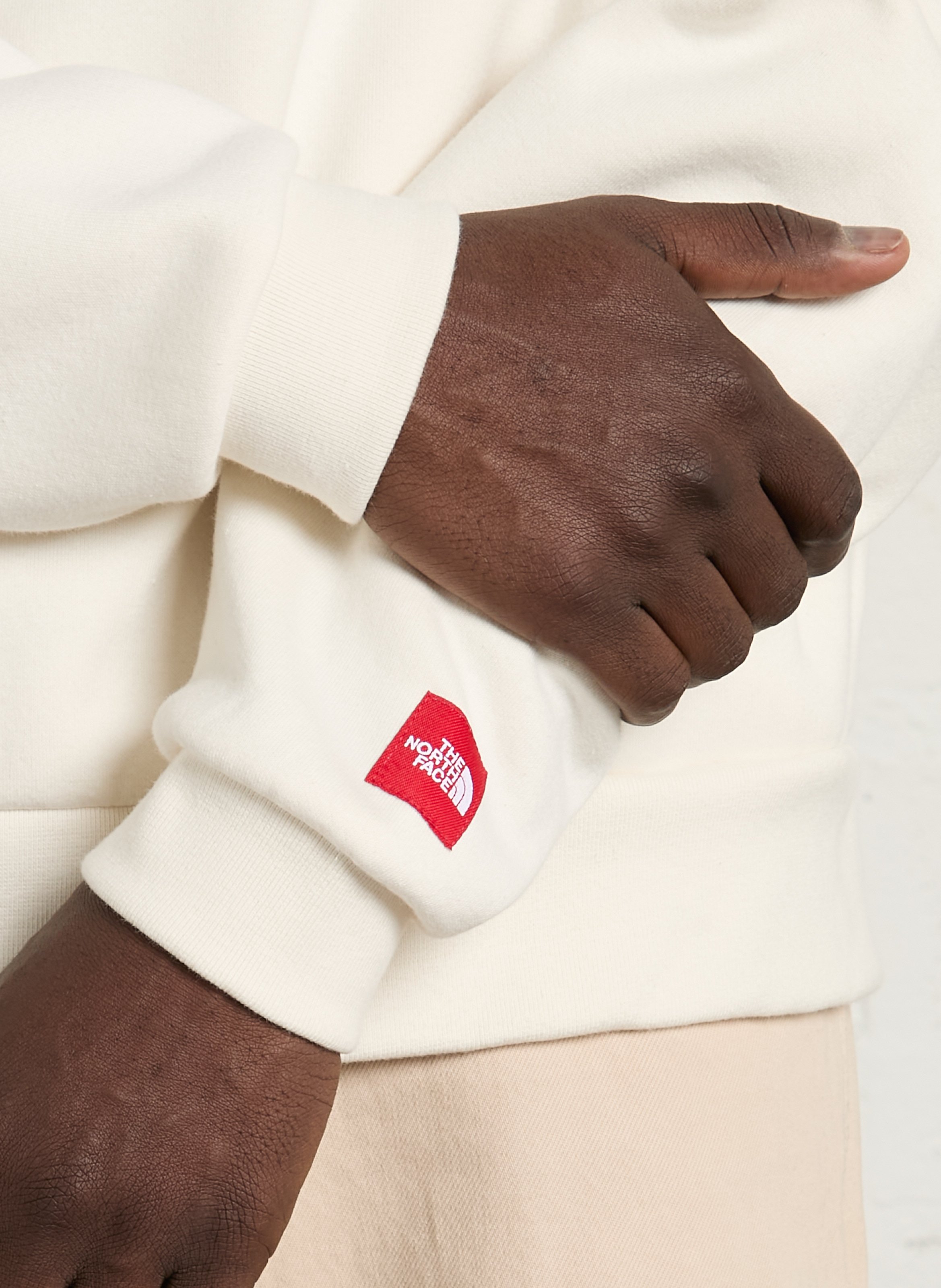 Loose-fit cotton-blend hoodie THE NORTH FACE White