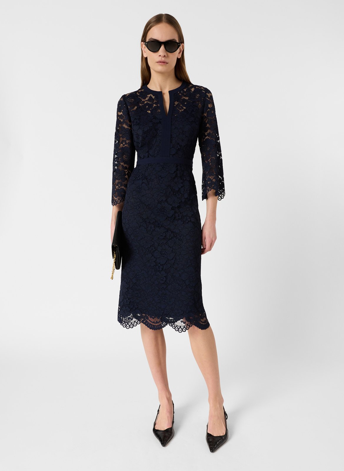 Kleid aus Spitze GERARD DAREL Blau