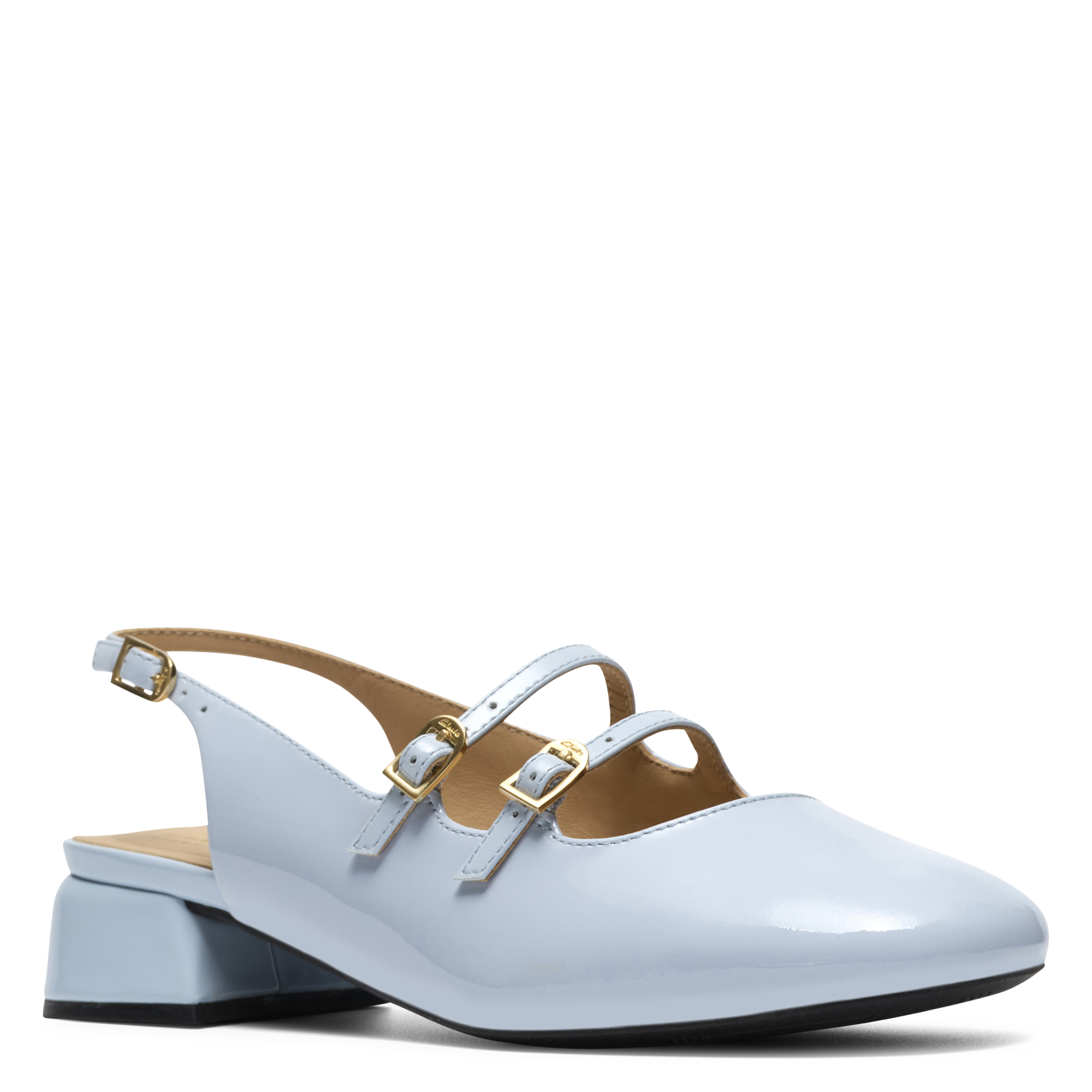 Leather Mary Janes CLARKS Blue