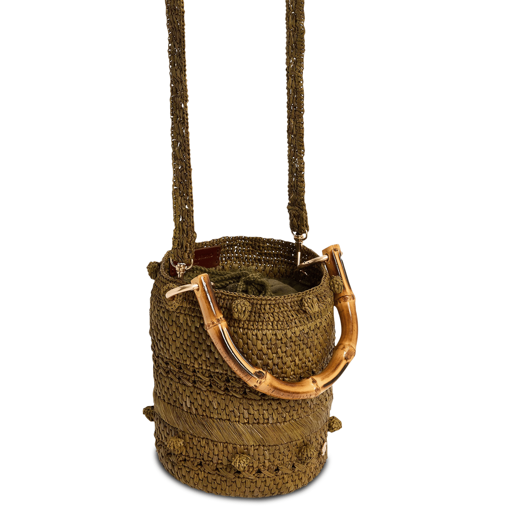 Bolso de rafia VANESSA BRUNO Verde