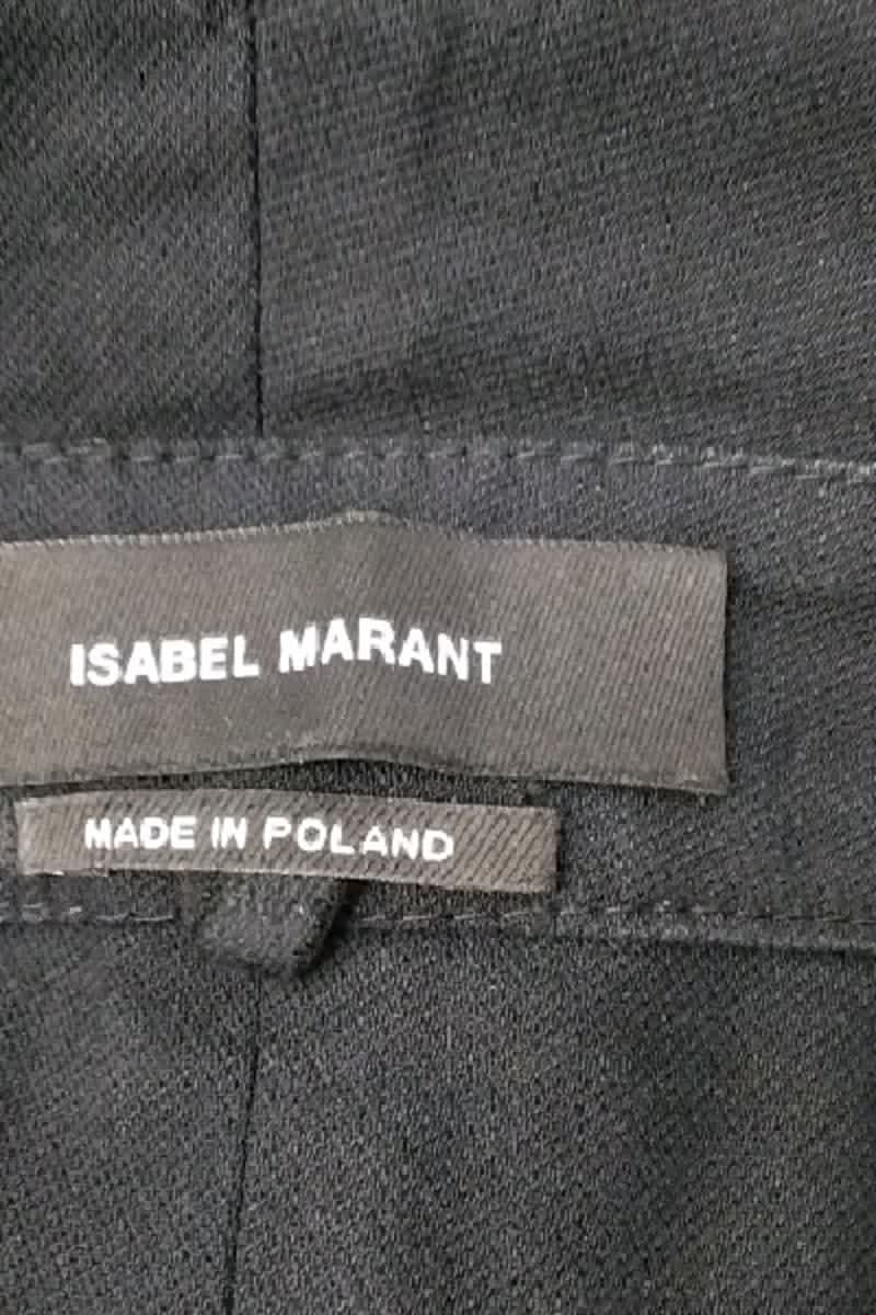 Straight cotton-blend pants ISABEL MARANT - Seconde Main Black