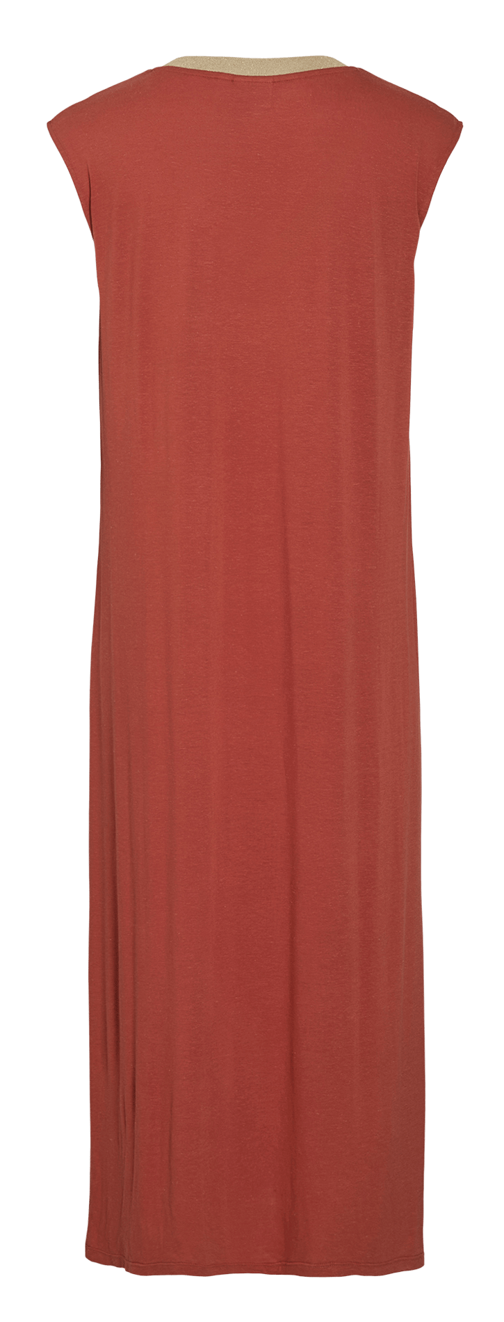 Long V-neck dress VILA Orange