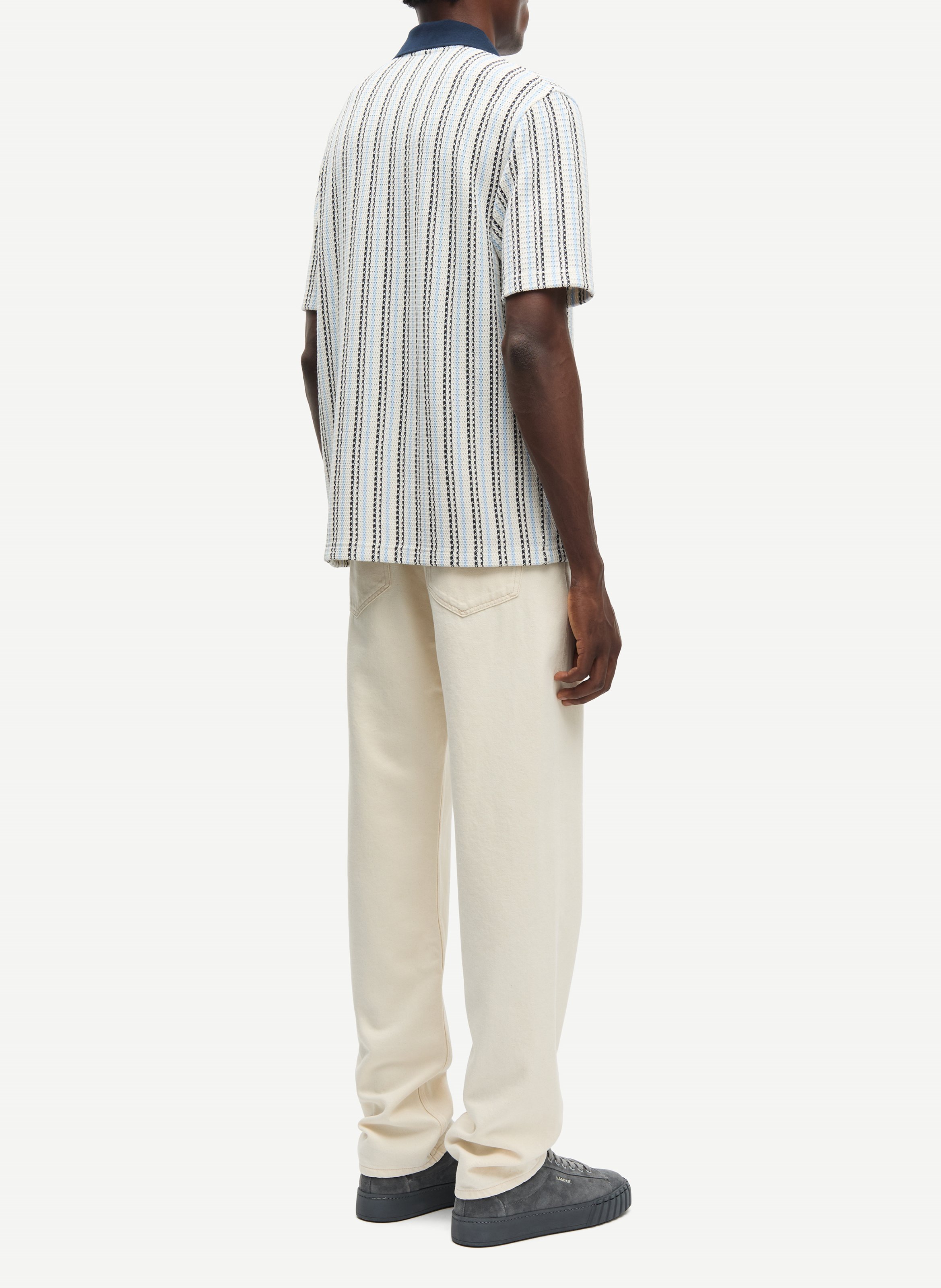 Straight organic cotton jeans SAMSOE SAMSOE White