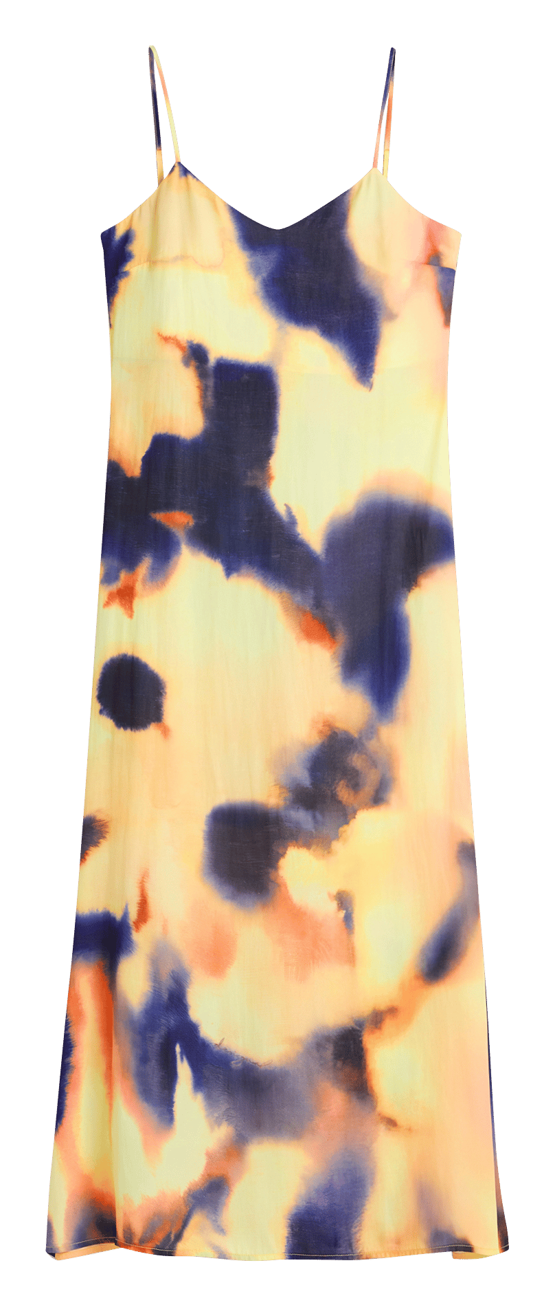 Robe longue col V ample imprimée DESIGUAL Noir