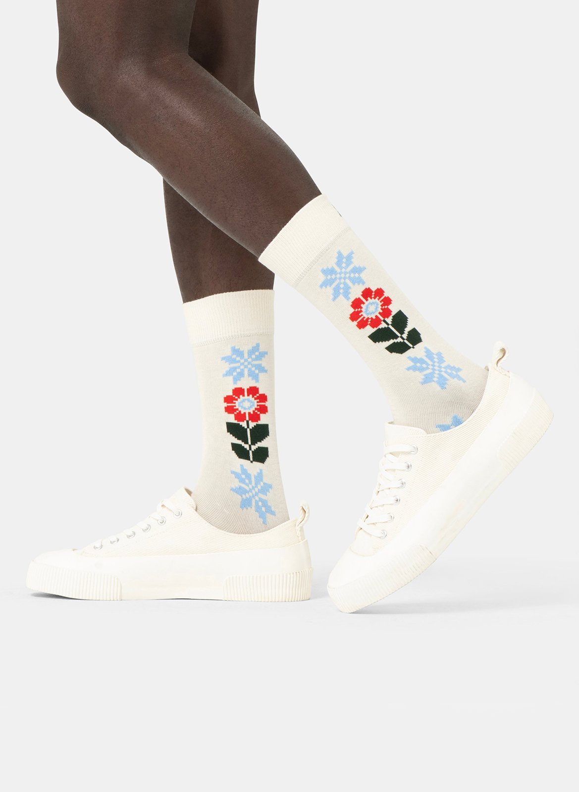Socken aus Baumwoll-Mix mit Print HAPPY SOCKS Weiss