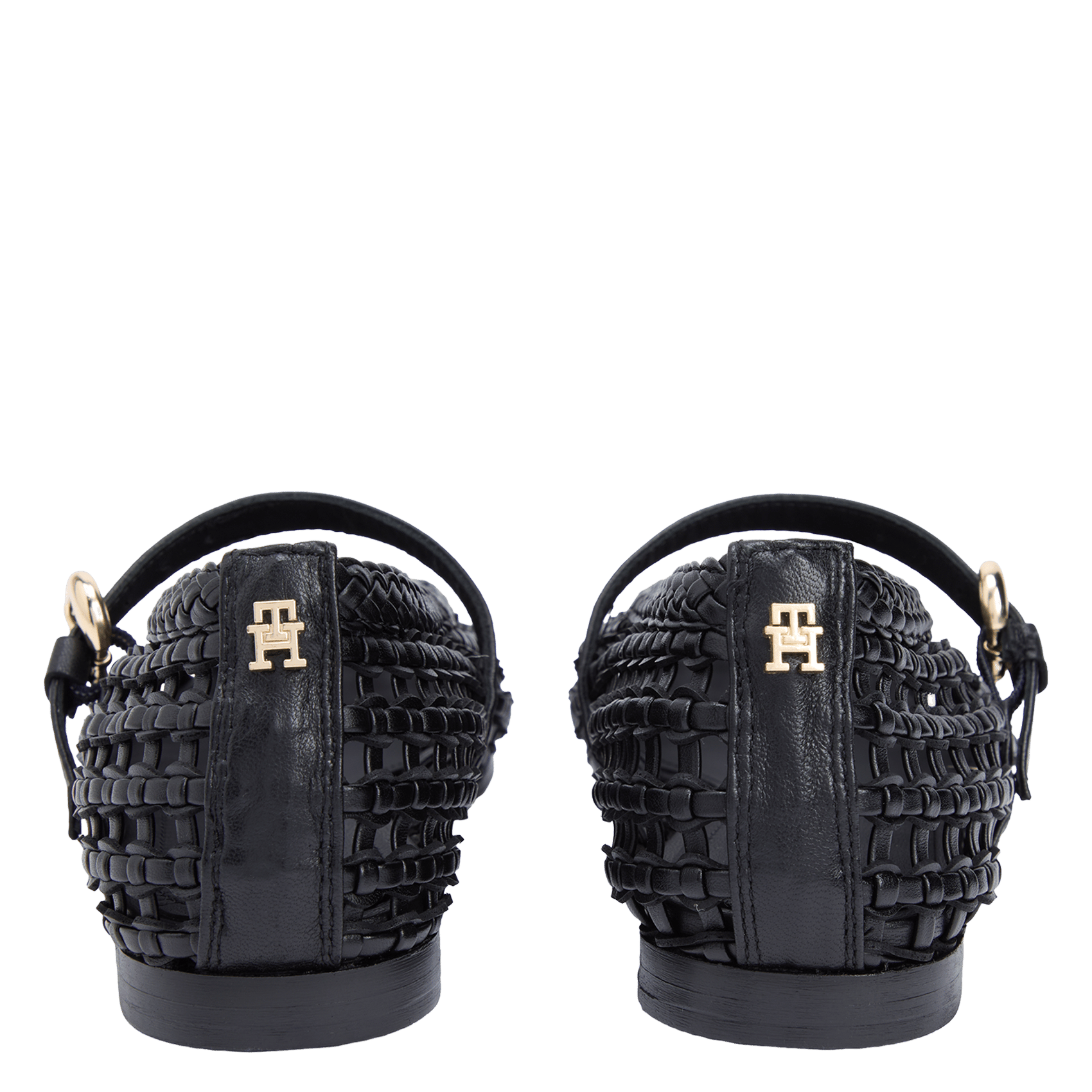 Ballerinas mit geflochtenem Riemen TOMMY HILFIGER Schwarz