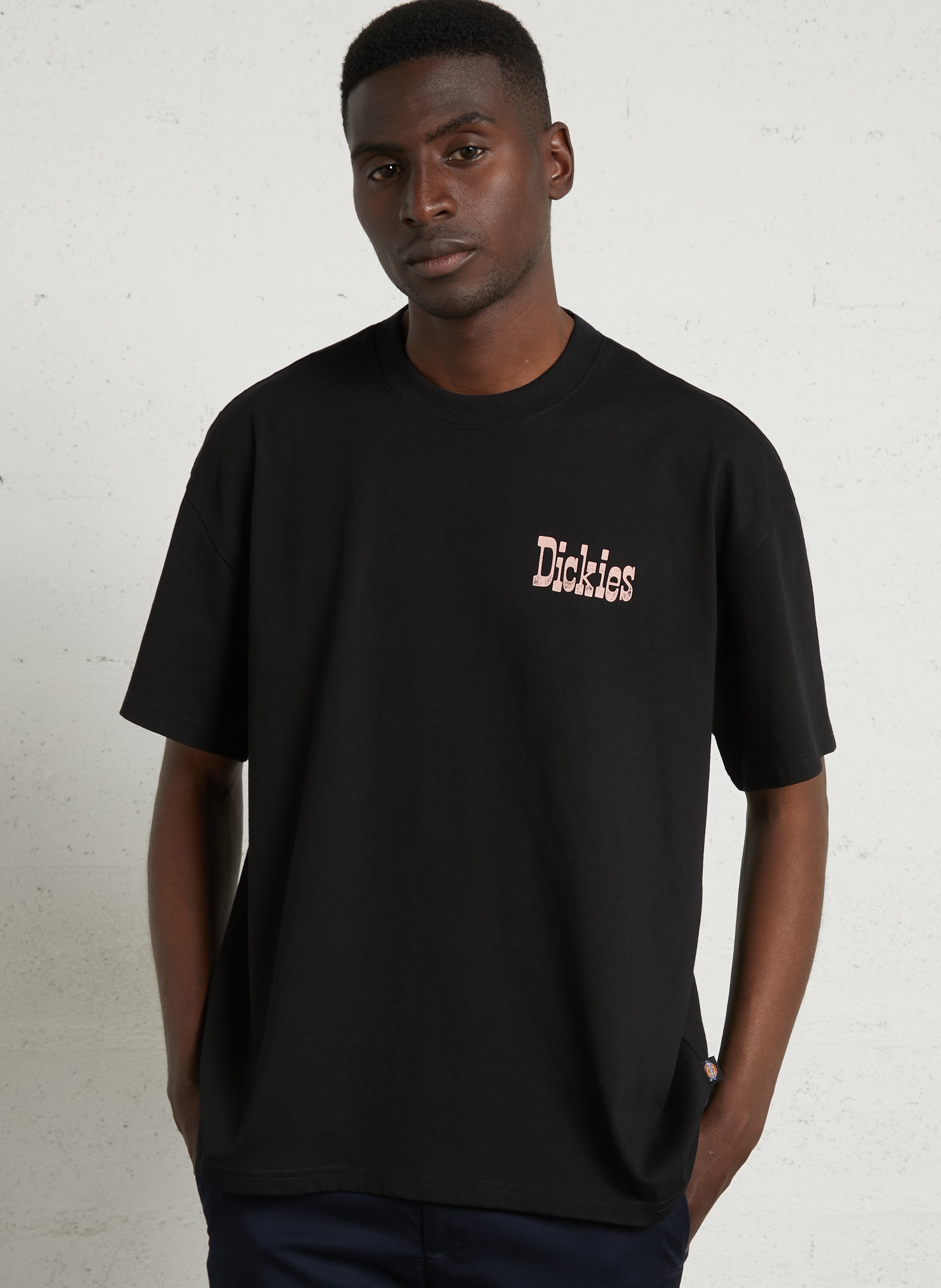 Straight cotton T-shirt DICKIES Black