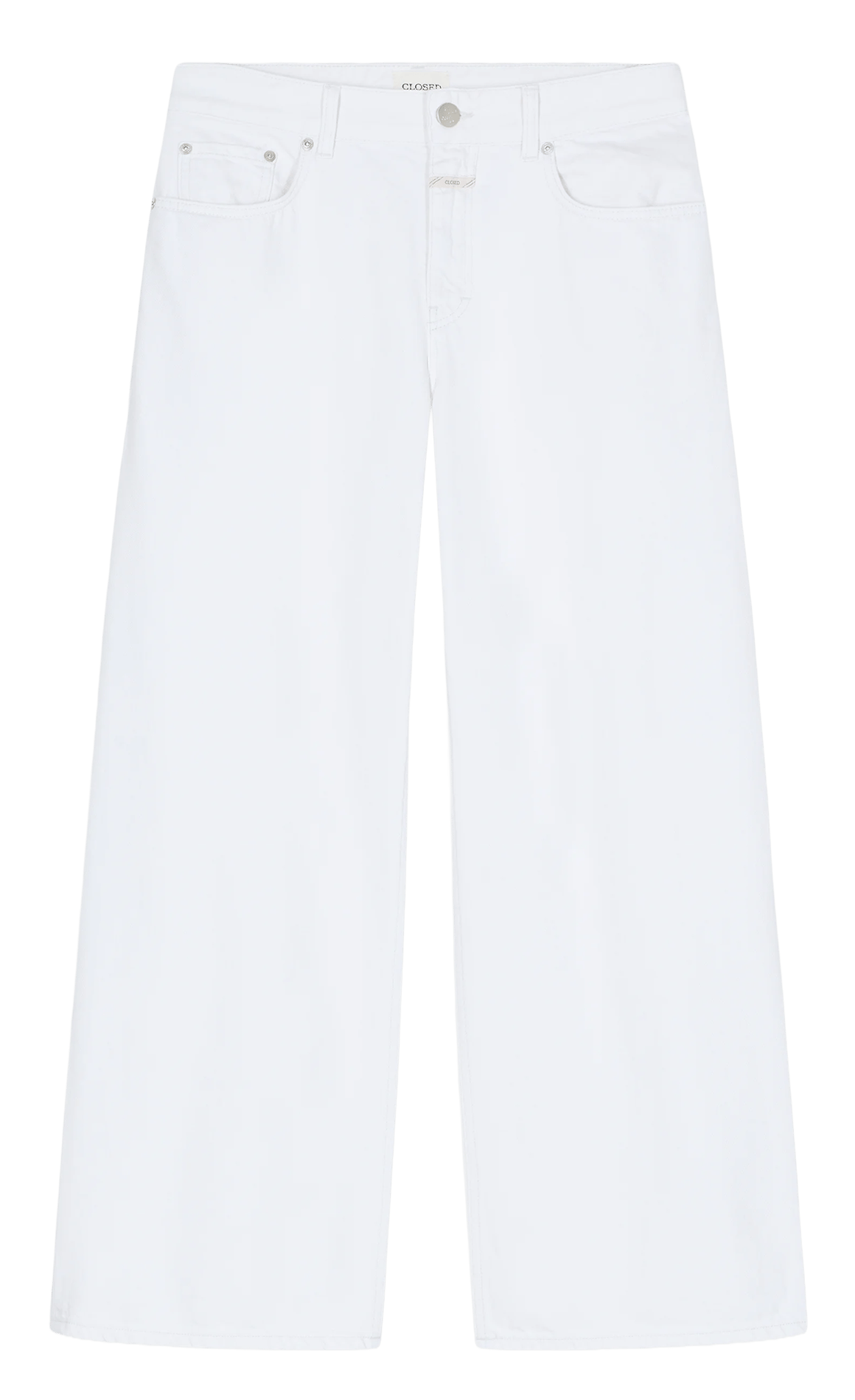 Wide-leg cotton jeans CLOSED Beige