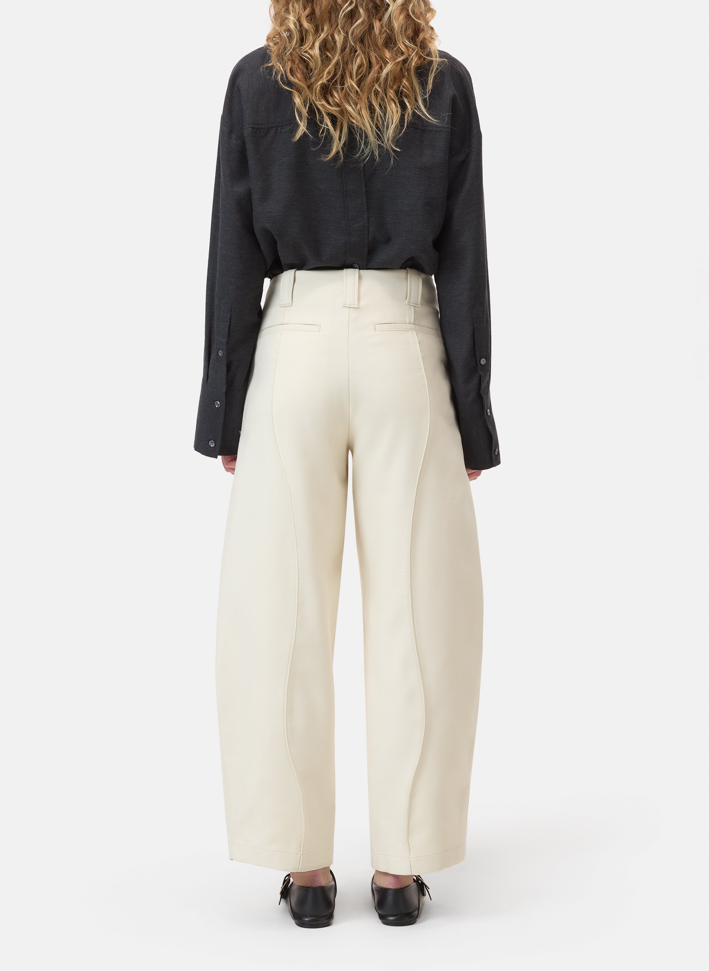 Cotton denim jeans CLOSED White