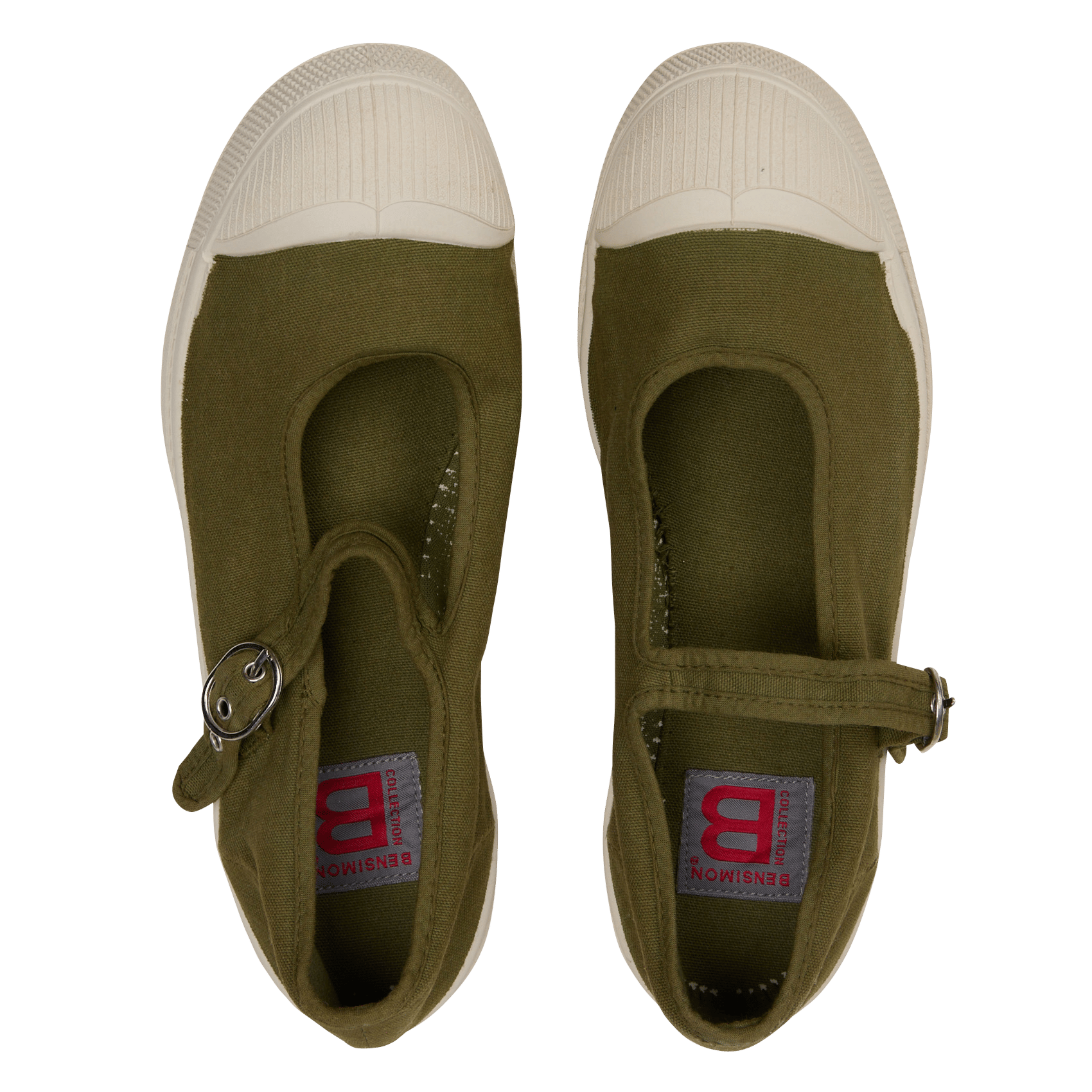 Sneaker mit Baumwollriemen BENSIMON Khaki