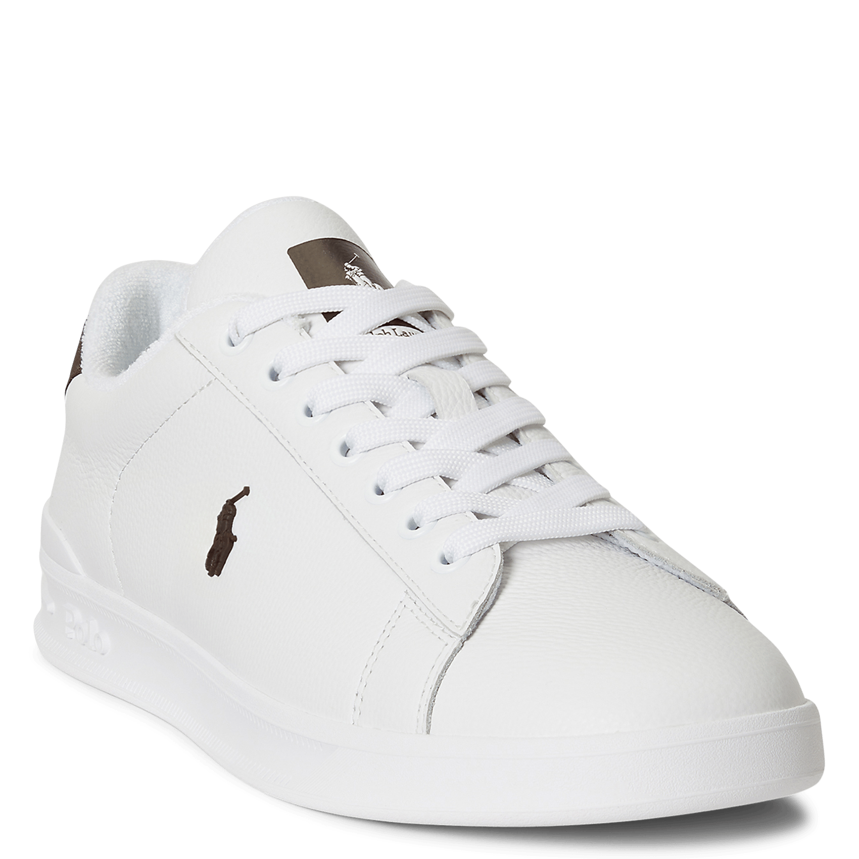 Niedrige Sneaker aus Leder-Mix POLO RALPH LAUREN Weiss