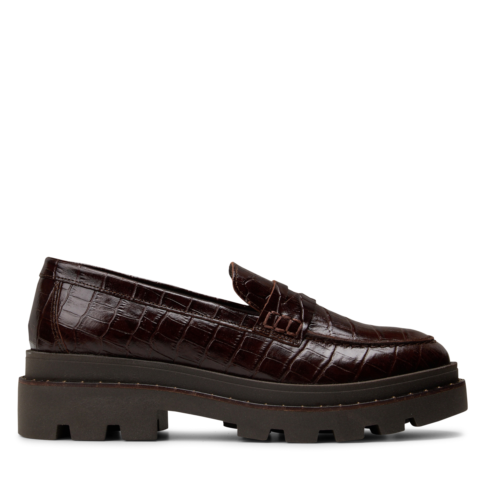 Mocassins en cuir LA FEE MARABOUTEE Marron