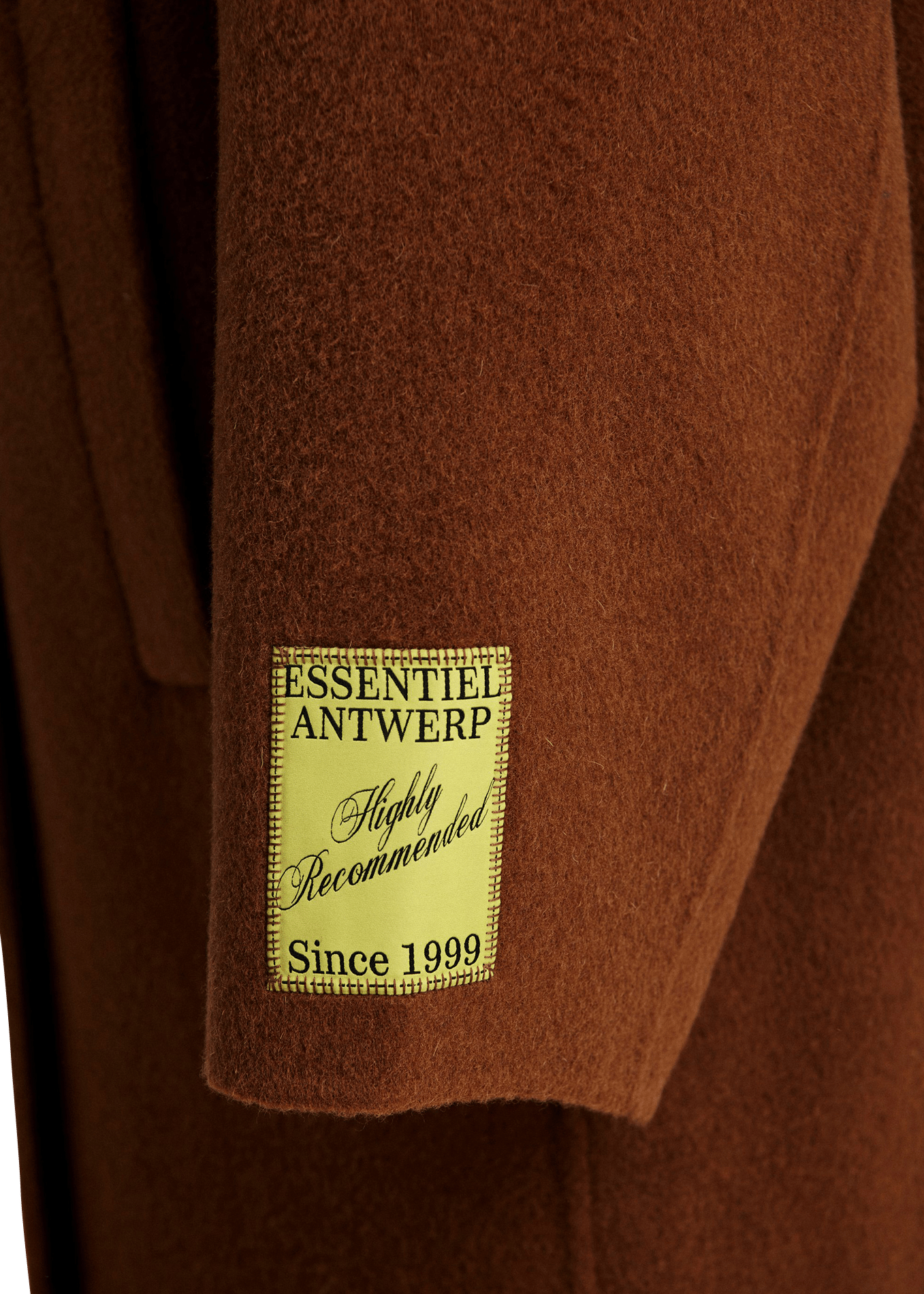 Abrigo oversize de lana y cachemira ESSENTIEL ANTWERP Marron