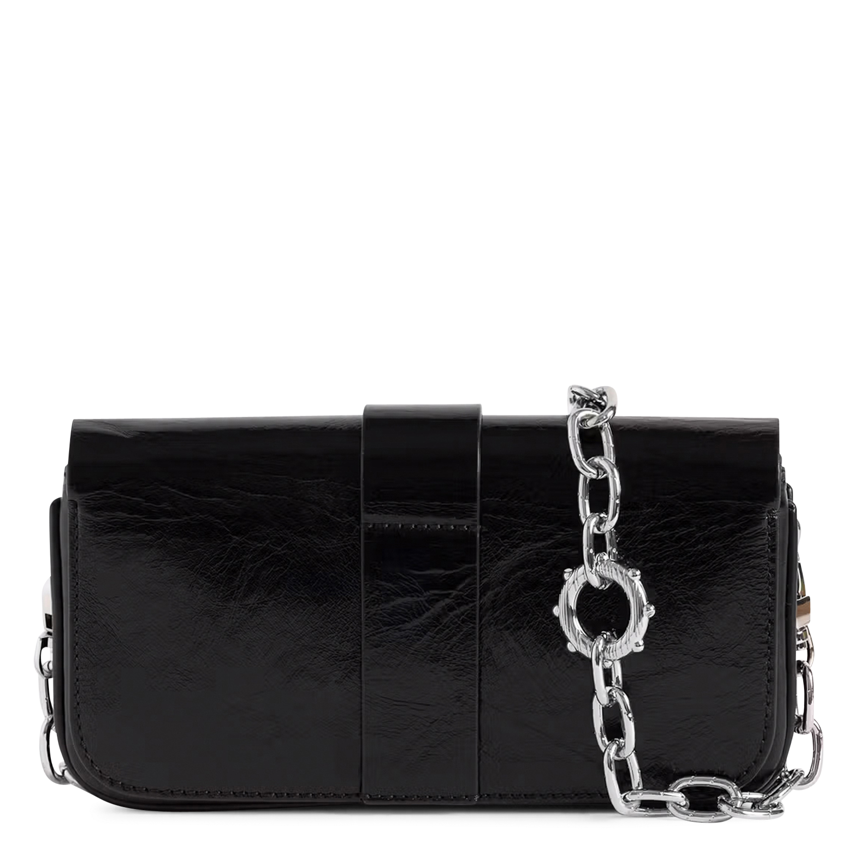 Sac bandoulière imprimé en cuir ZADIG&VOLTAIRE Noir
