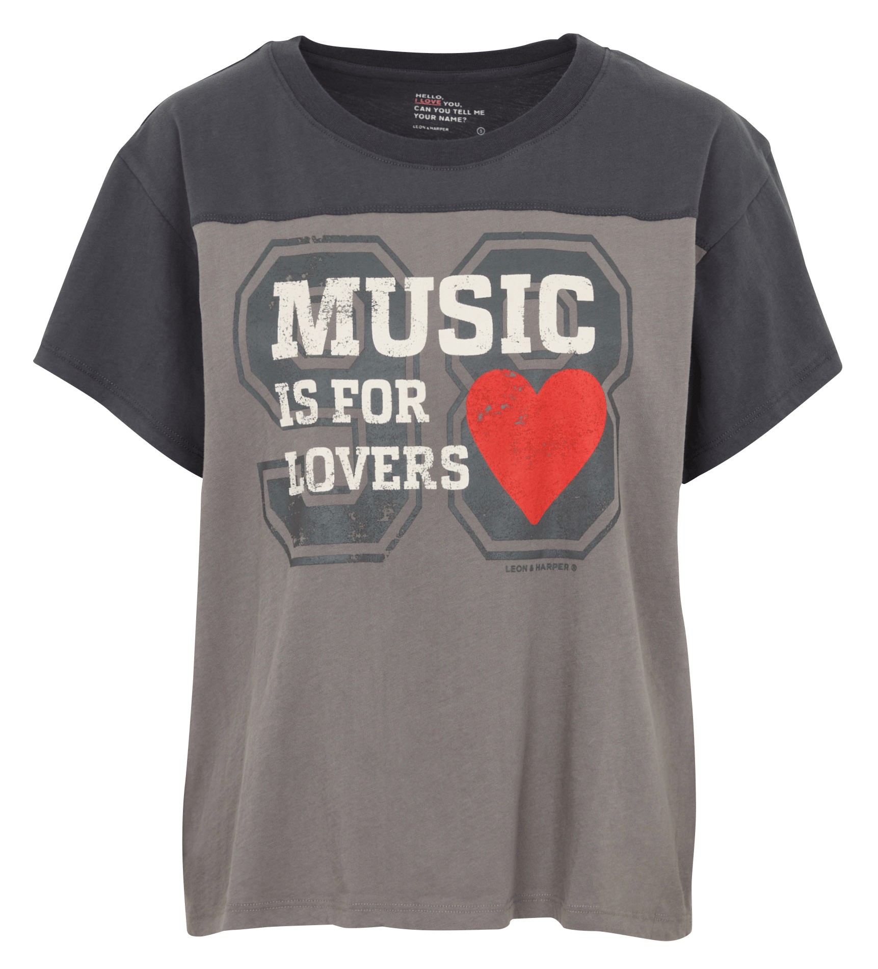 Tee-shirt imprimé en coton bio LEON & HARPER